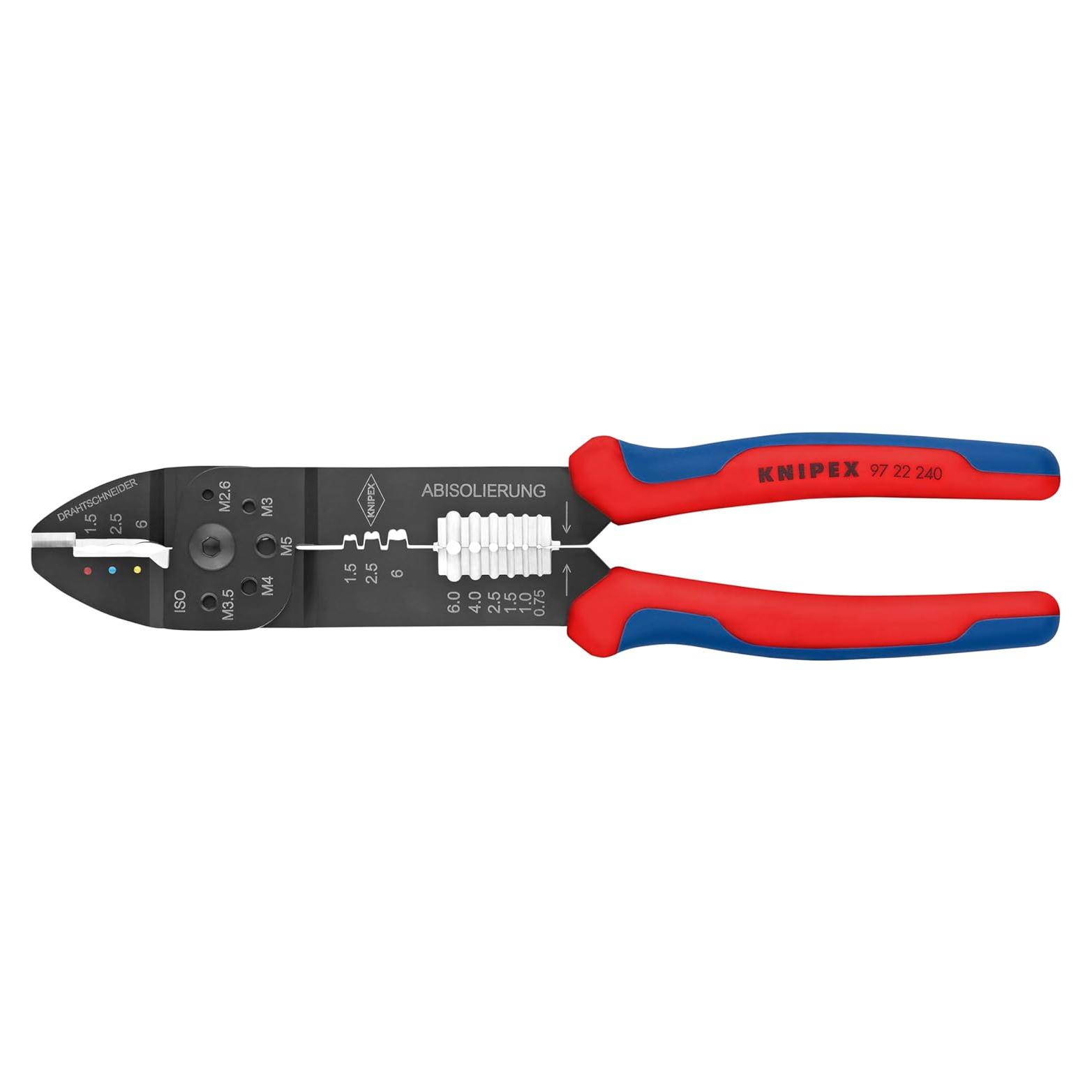 Alicates de Crimpado KNIPEX 24.1 cm Mango Ergonómico