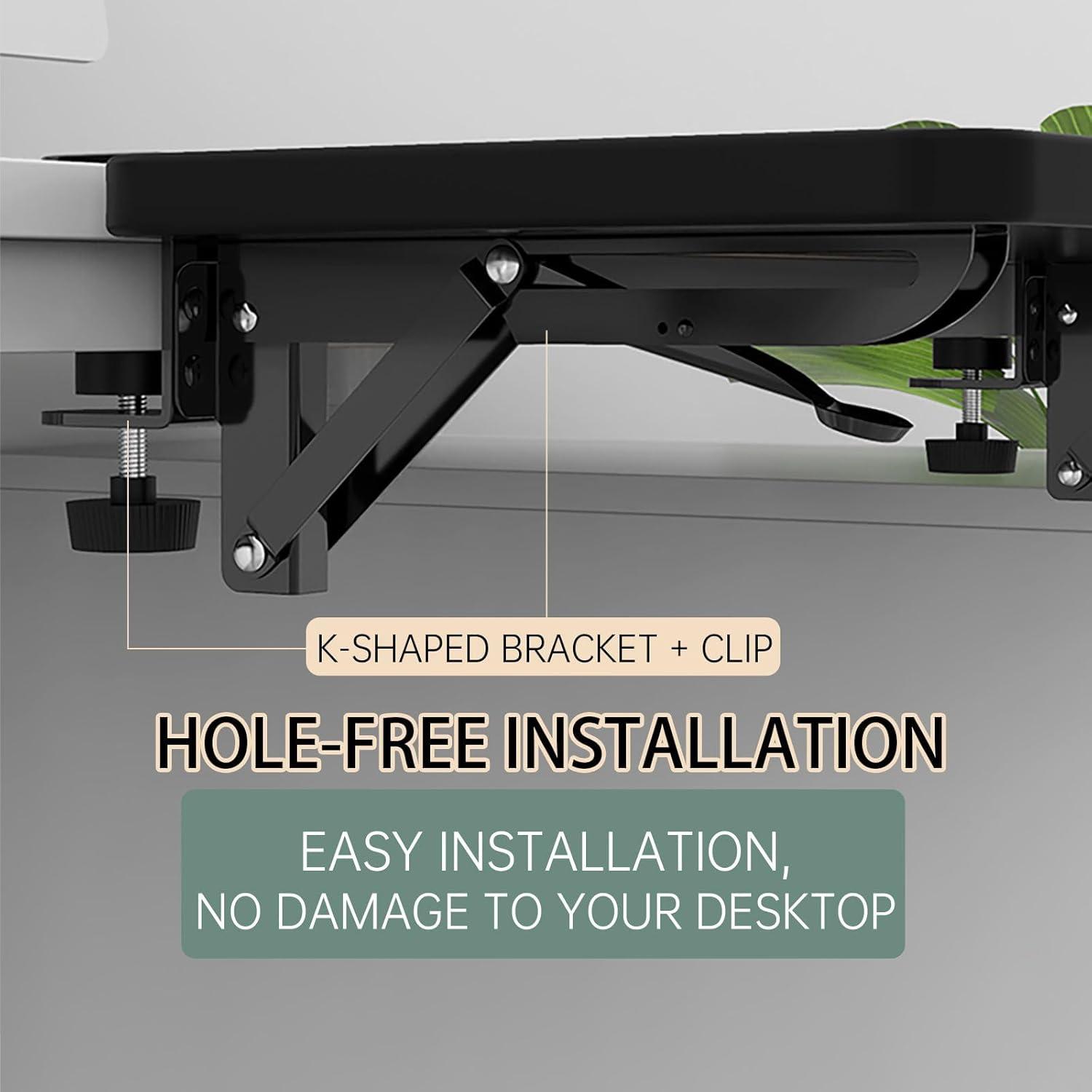 Bandeja de extensión ergonómica WITPOCE 30x15 cm Arce