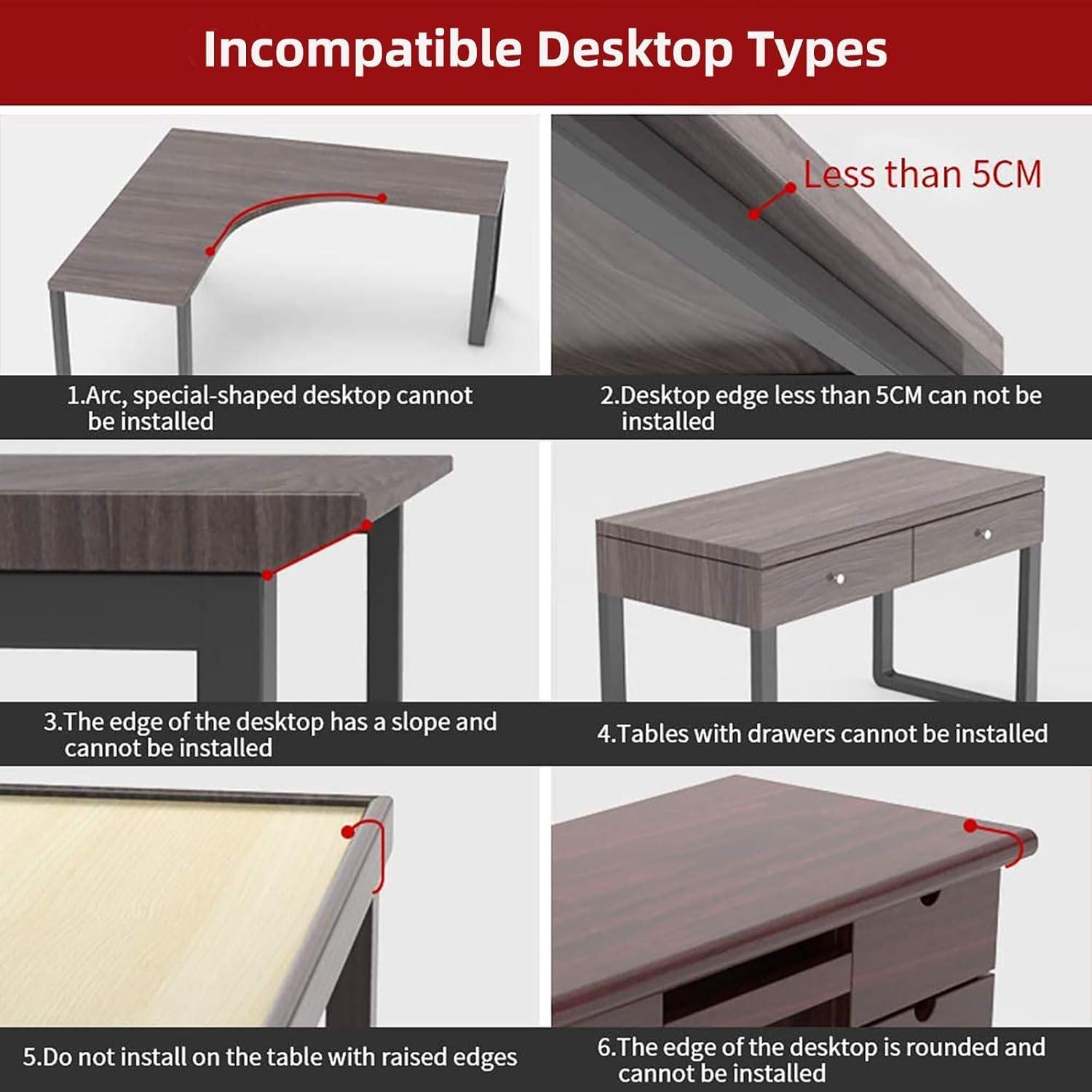 Bandeja de extensión ergonómica WITPOCE 30x15 cm Arce