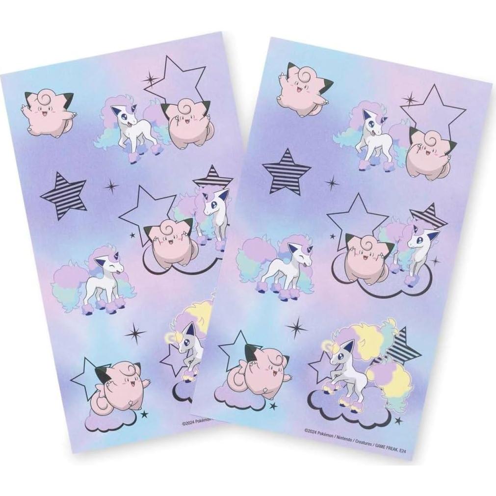 Calcomanías de Hadas Brillantes Pokémon Center - Clefairy y Galarian Ponyta