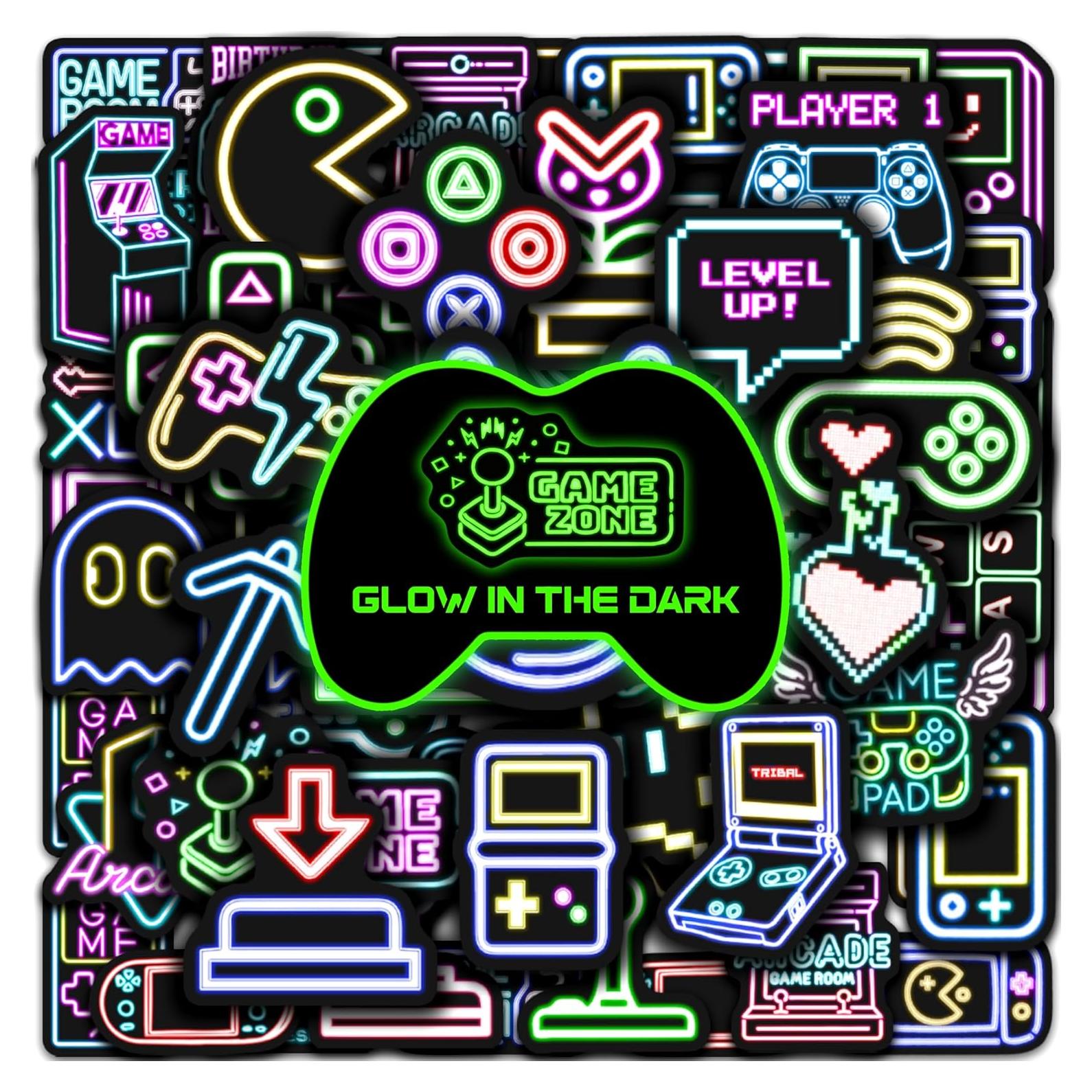 Calcomanías Neón Brillan en la Oscuridad 51 Pcs Robmoda