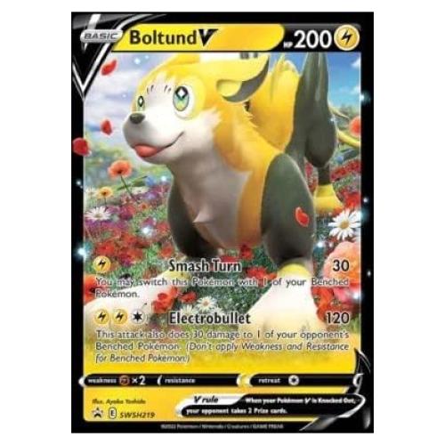 Carta Pokémon Boltund V Promo Estrella Negra 2020