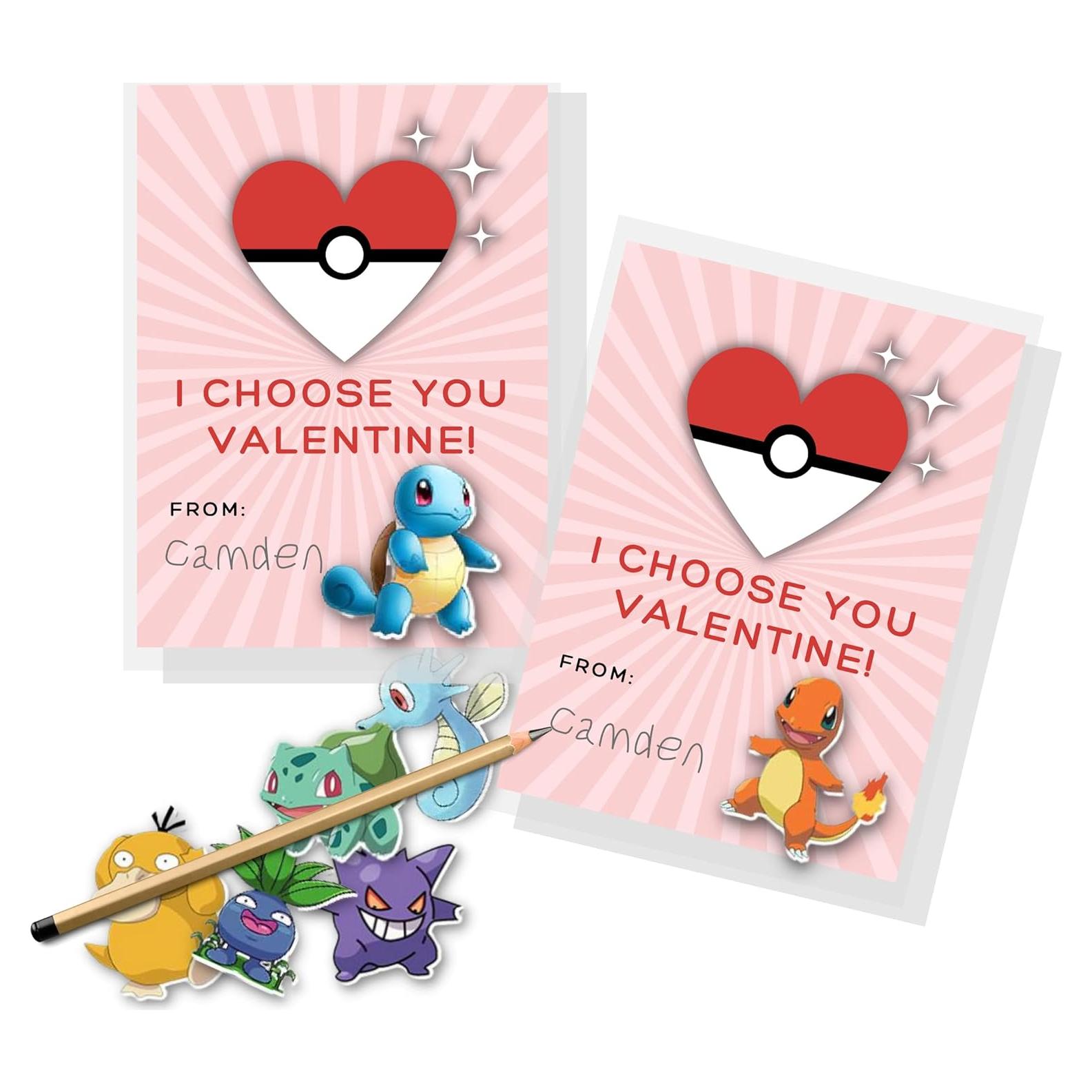 Paquete de San Valentín Lashicorn - 30 Tarjetas y Pegatinas