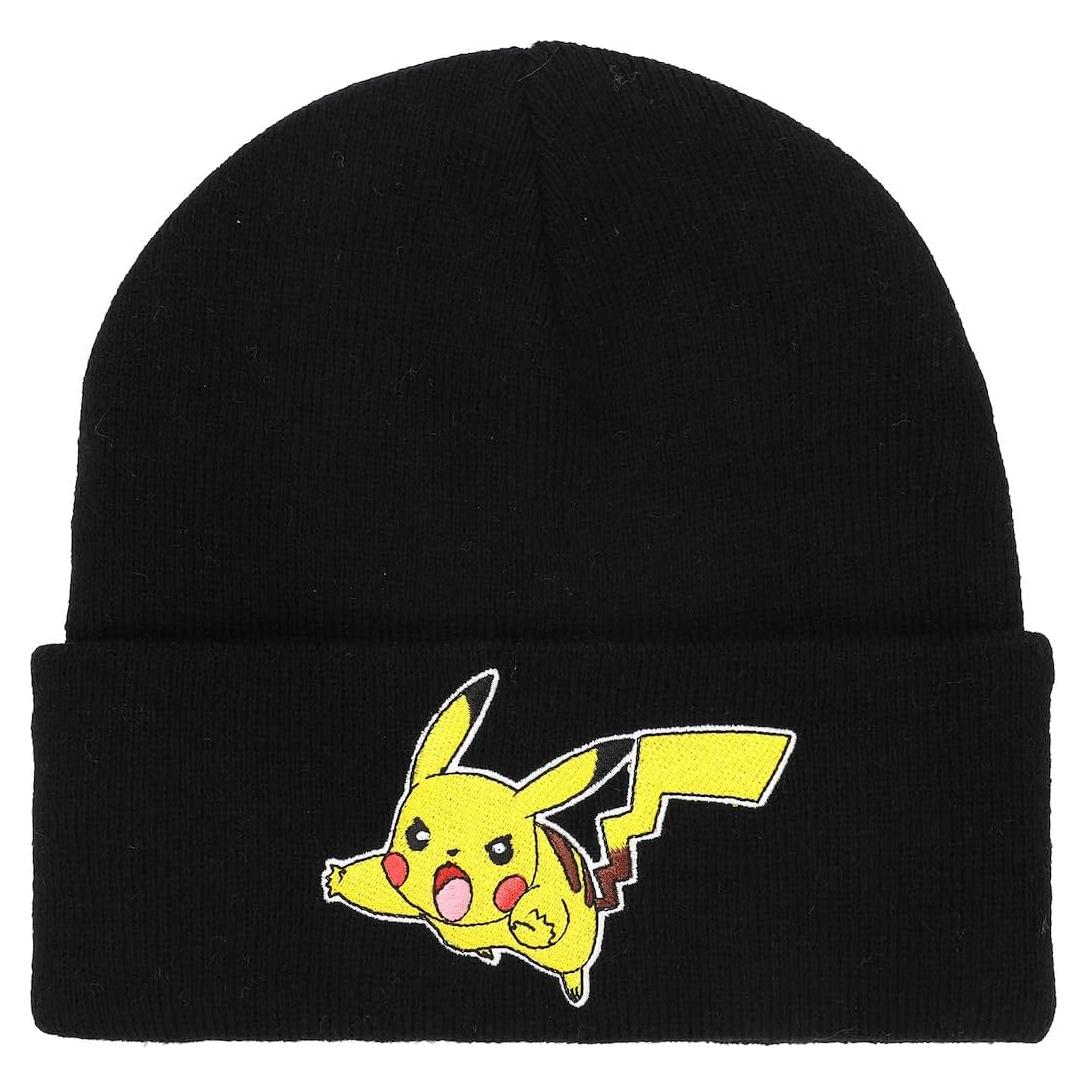 Gorro de Puño Negro Bioworld Pokemon Pikachu para Mujeres