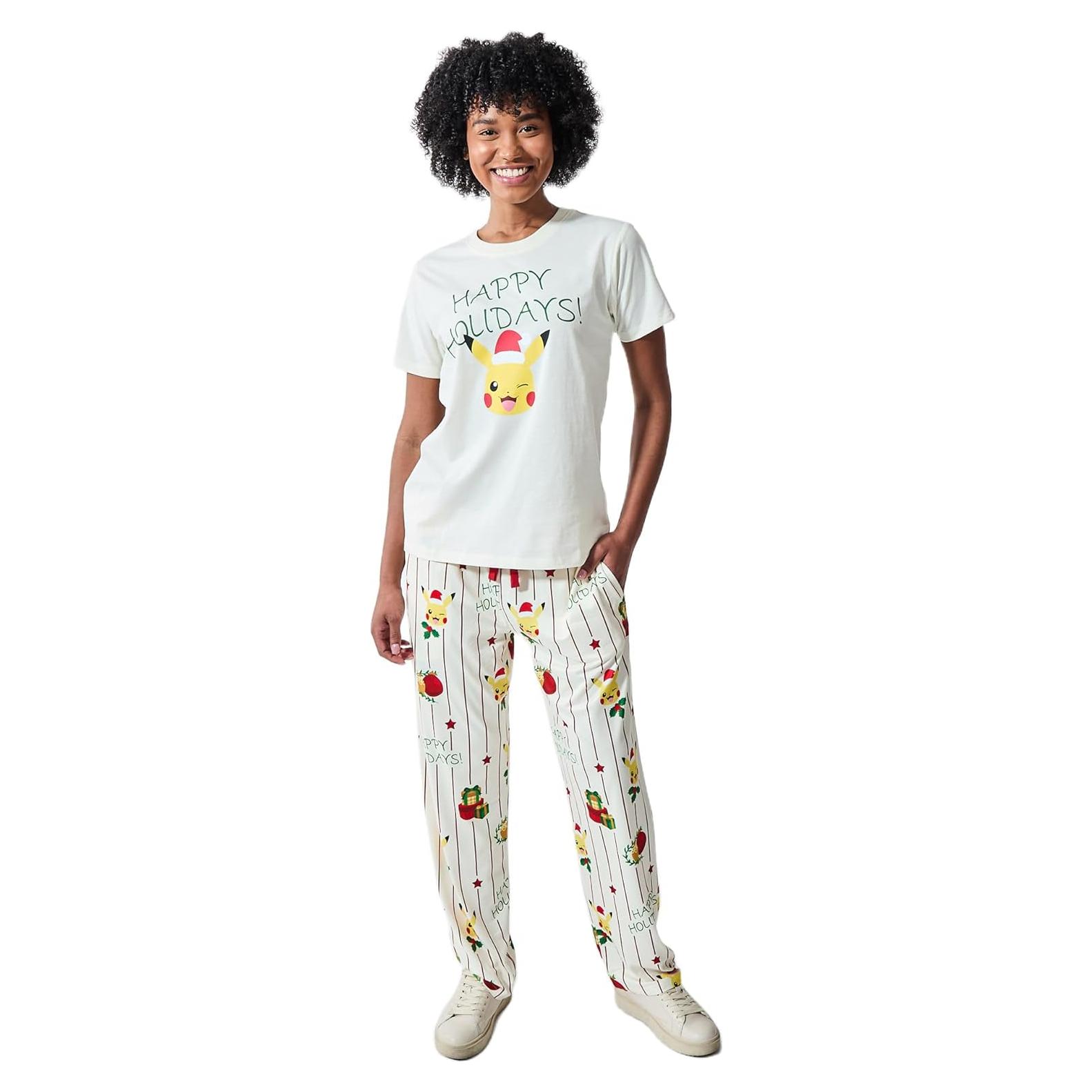 Conjunto de Dormir Pokémon Felices Fiestas Mujeres 2-Pack