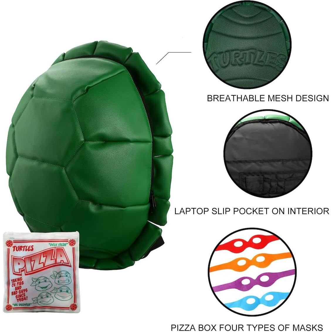 Mochila Tortugas Ninja Adolescentes con Máscaras - 50.8x38.1x16.5 cm