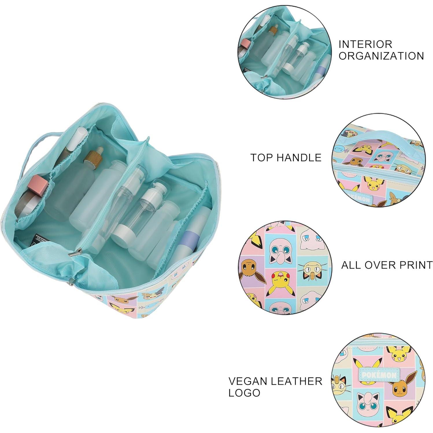 Bolsa Cosmética Pokemon Bioworld 23x11.4 cm Estampado Completo