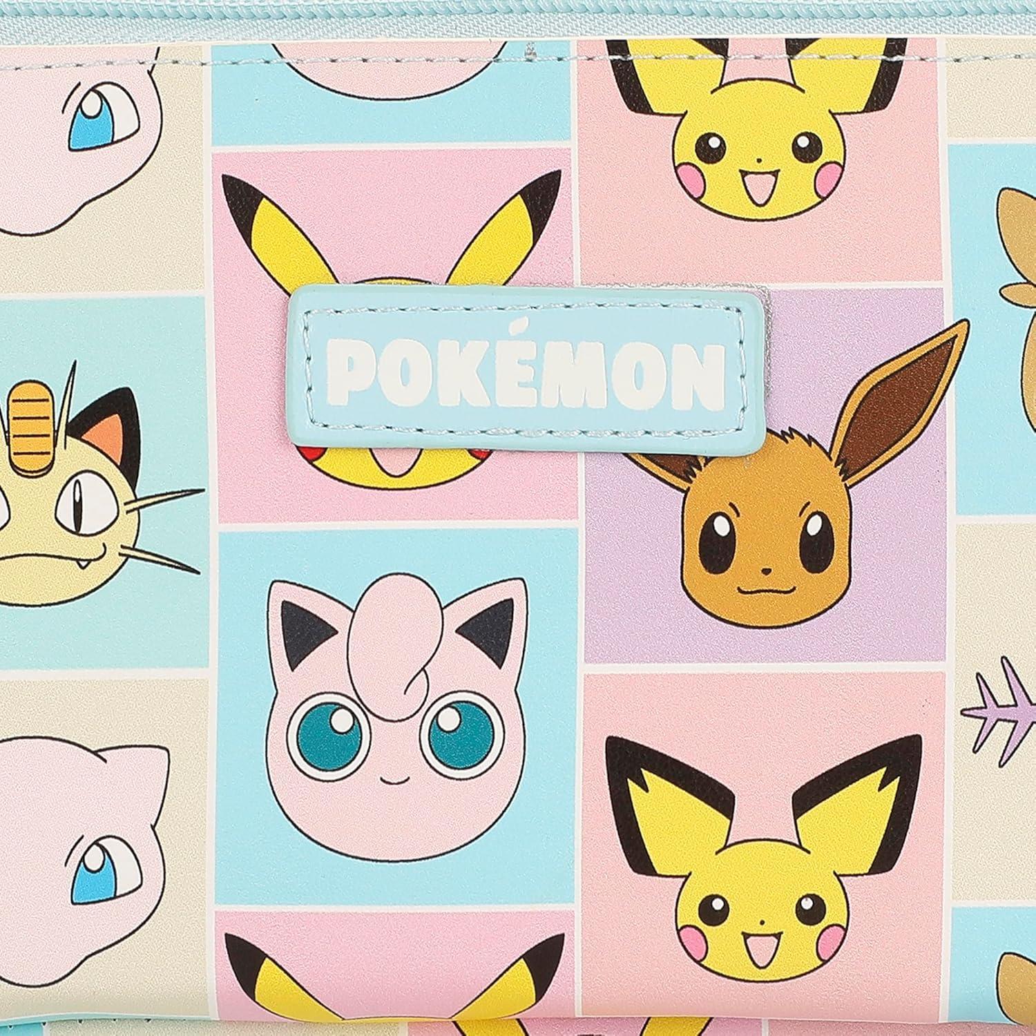 Bolsa Cosmética Pokemon Bioworld 23x11.4 cm Estampado Completo