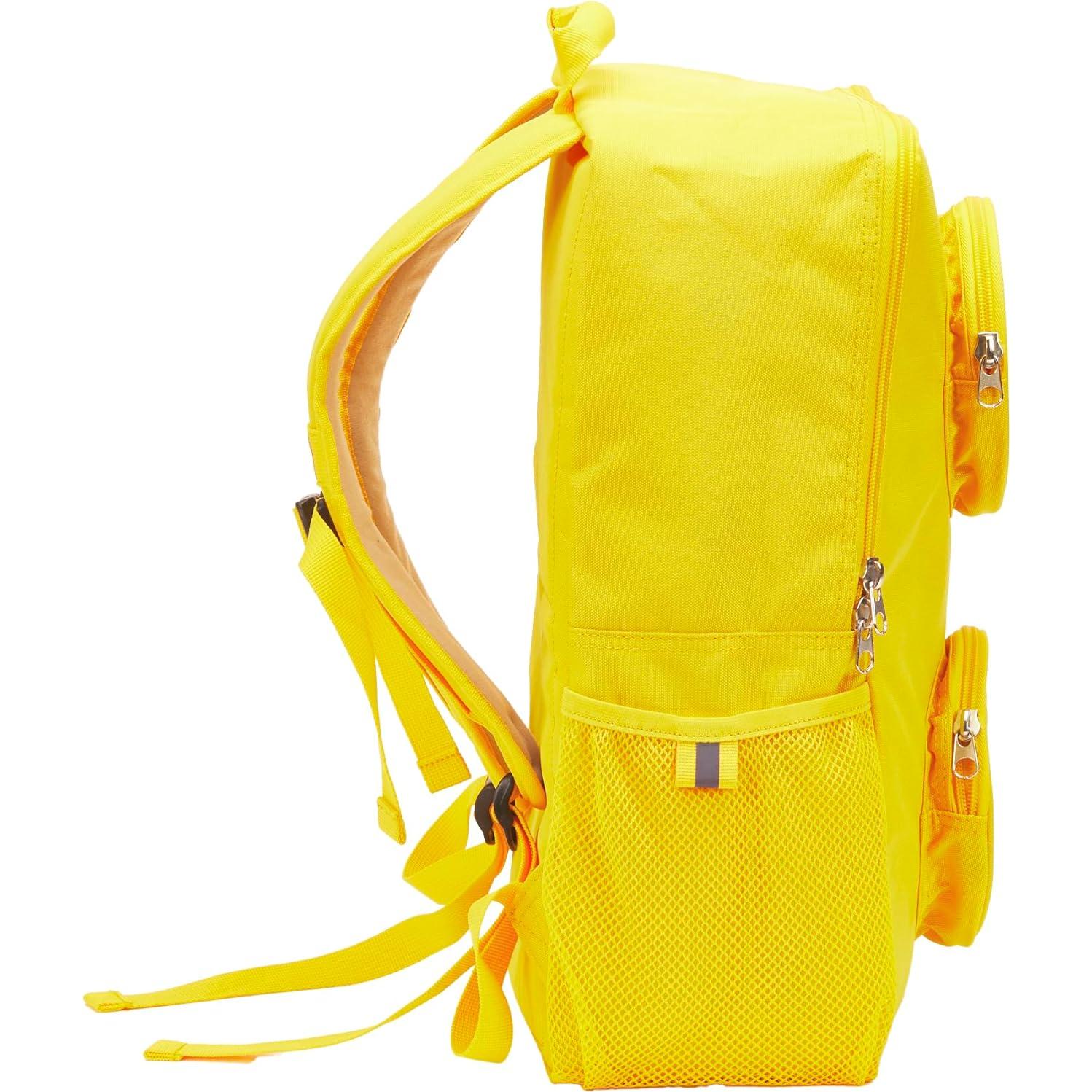 Mochila LEGO Brick Amarillo 40cm con 2 Bolsillos y Cremalleras