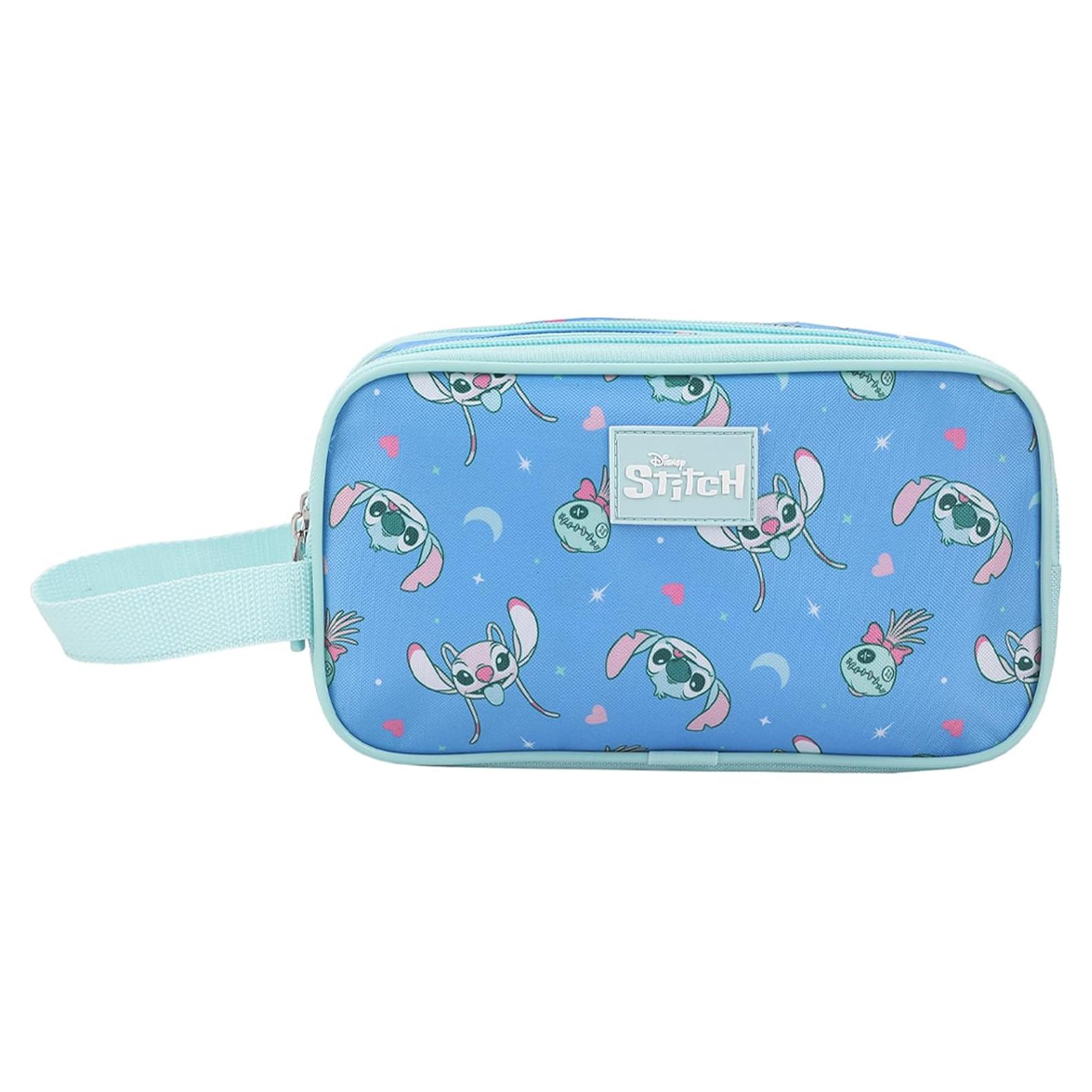 Estuche de Utilidades Doble Compartimento Disney Stitch 22.86x12.7cm