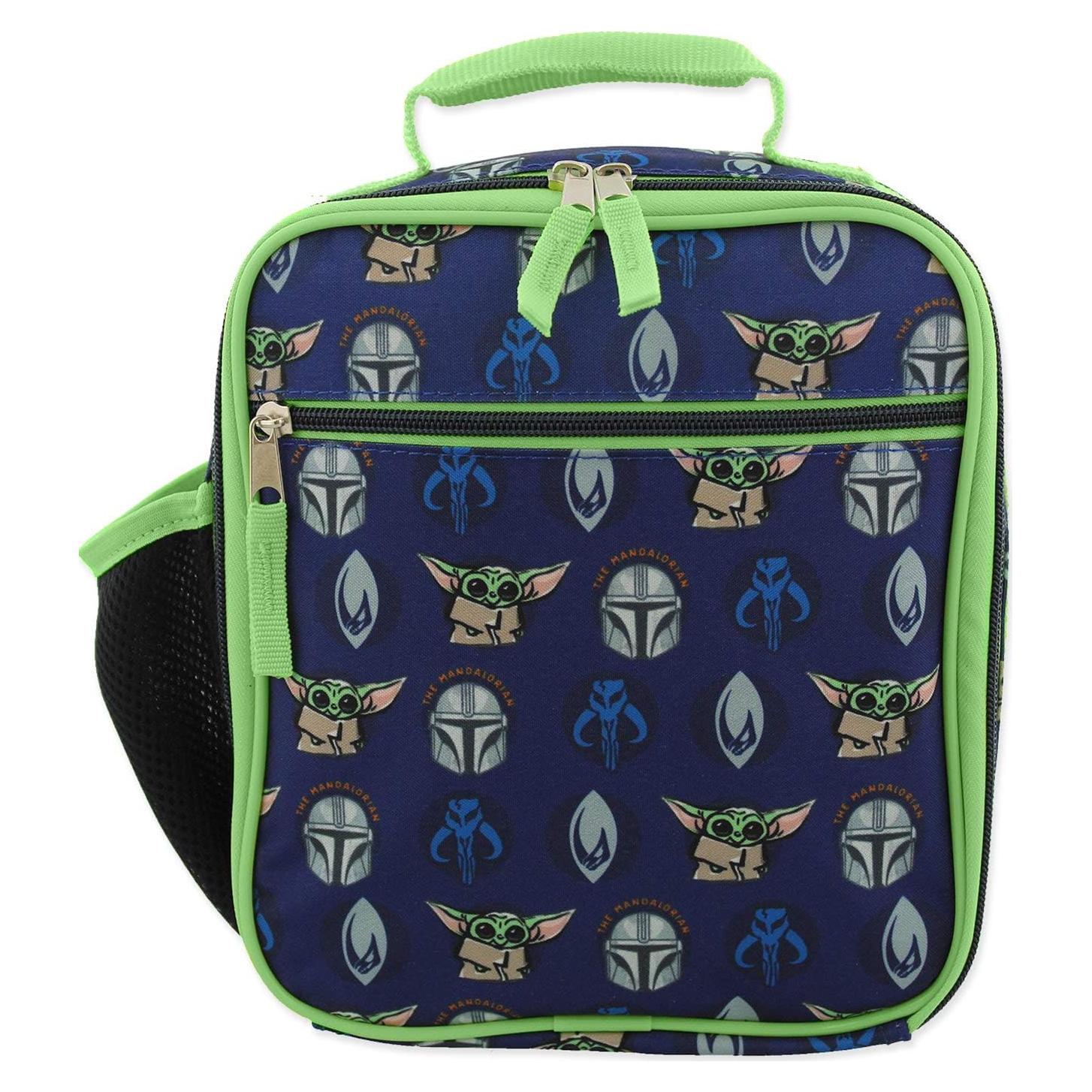 Caja de Almuerzo Mandaloriana Disney Azul Verde 20x23 cm