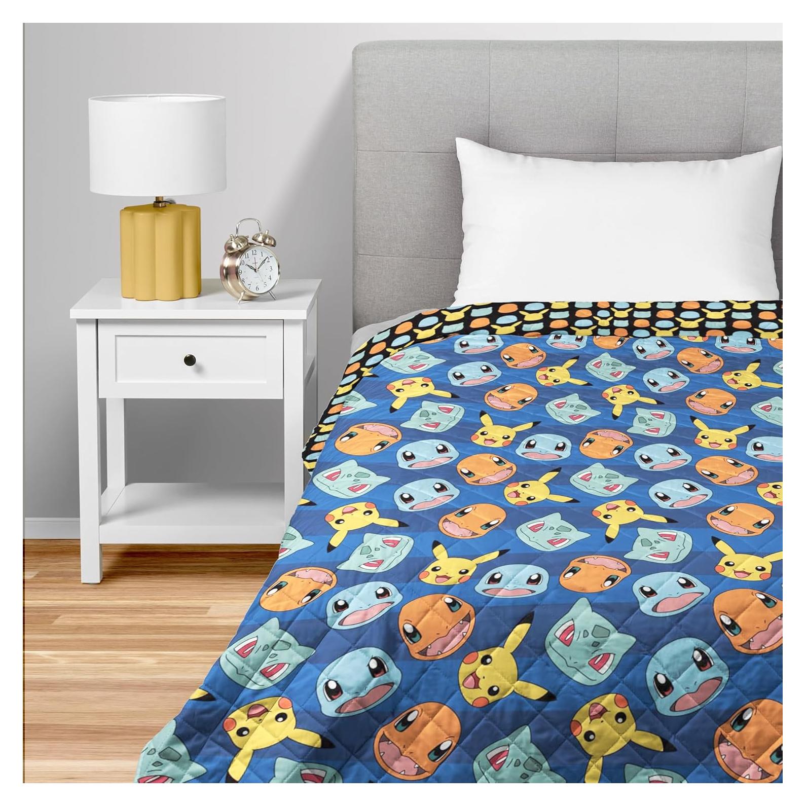 Manta Acolchada Reversible Pokémon 90x90 cm - Northwest