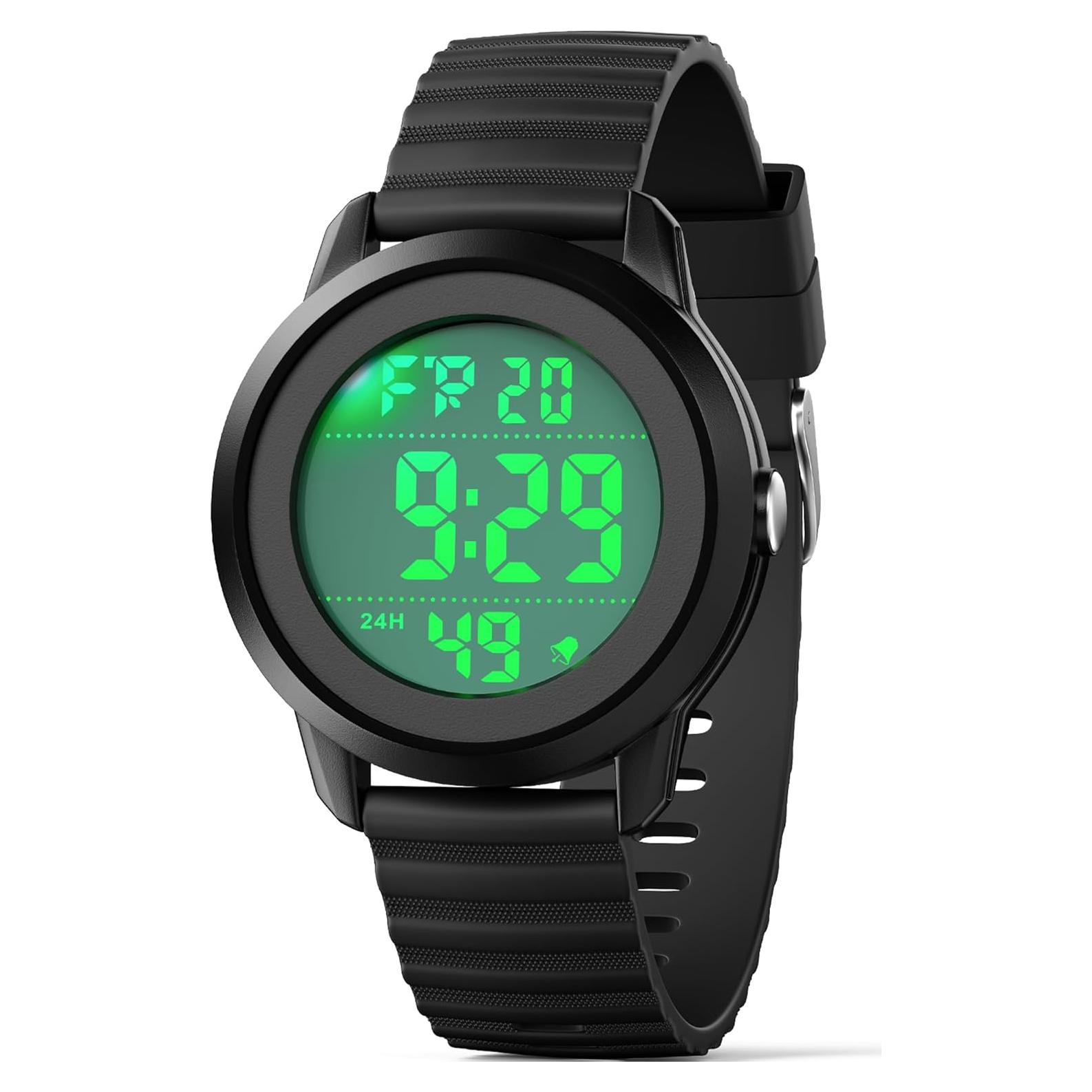 Reloj Digital CKV para Niños 10-18 Años Resistente al Agua 30M