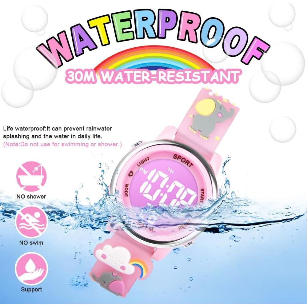 Reloj Digital Unicornio Vicloon para Niñas 6-12 Años LED 7 Colores