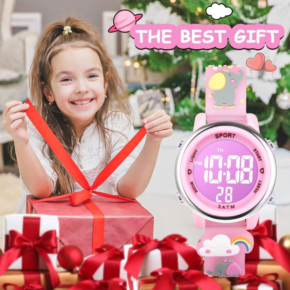 Reloj Digital Unicornio Vicloon para Niñas 6-12 Años LED 7 Colores
