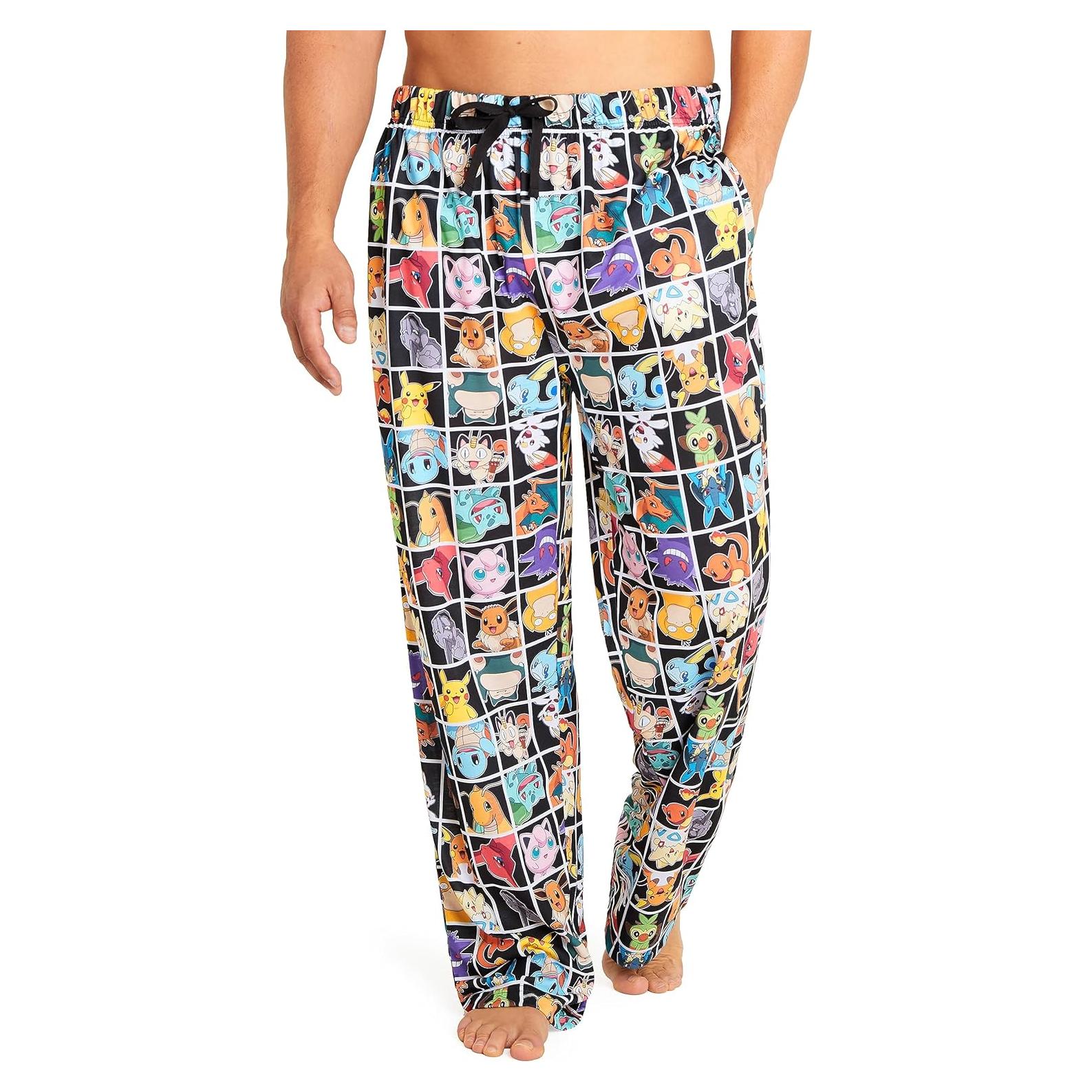 Pantalones de Pijama Pokemon para Hombres S-3XL - Ropa de Lounge