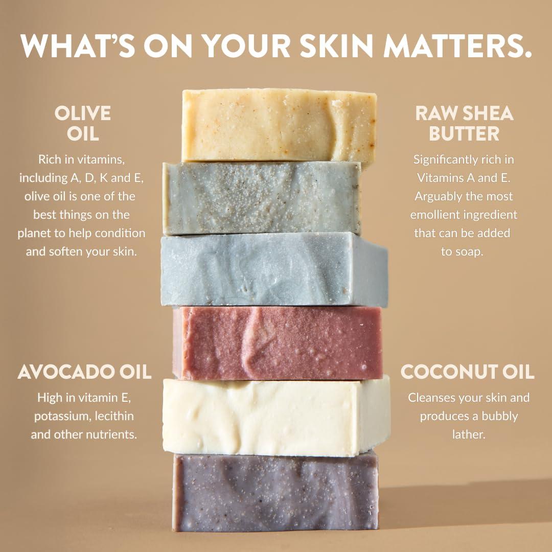 Jabón Natural Crate 61 - Hecho a Mano en Canadá - 6 Piezas