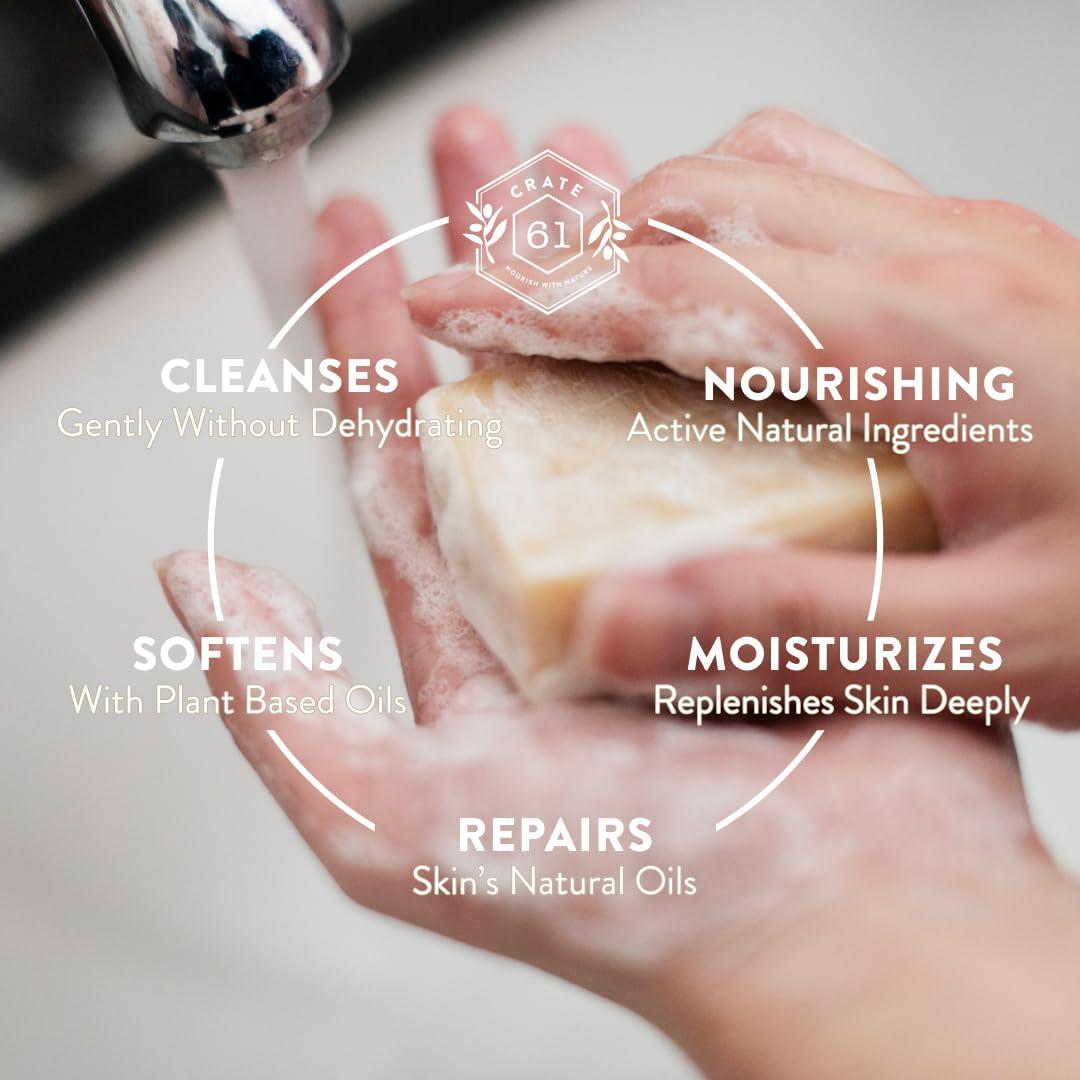 Jabón Natural Crate 61 - Hecho a Mano en Canadá - 6 Piezas