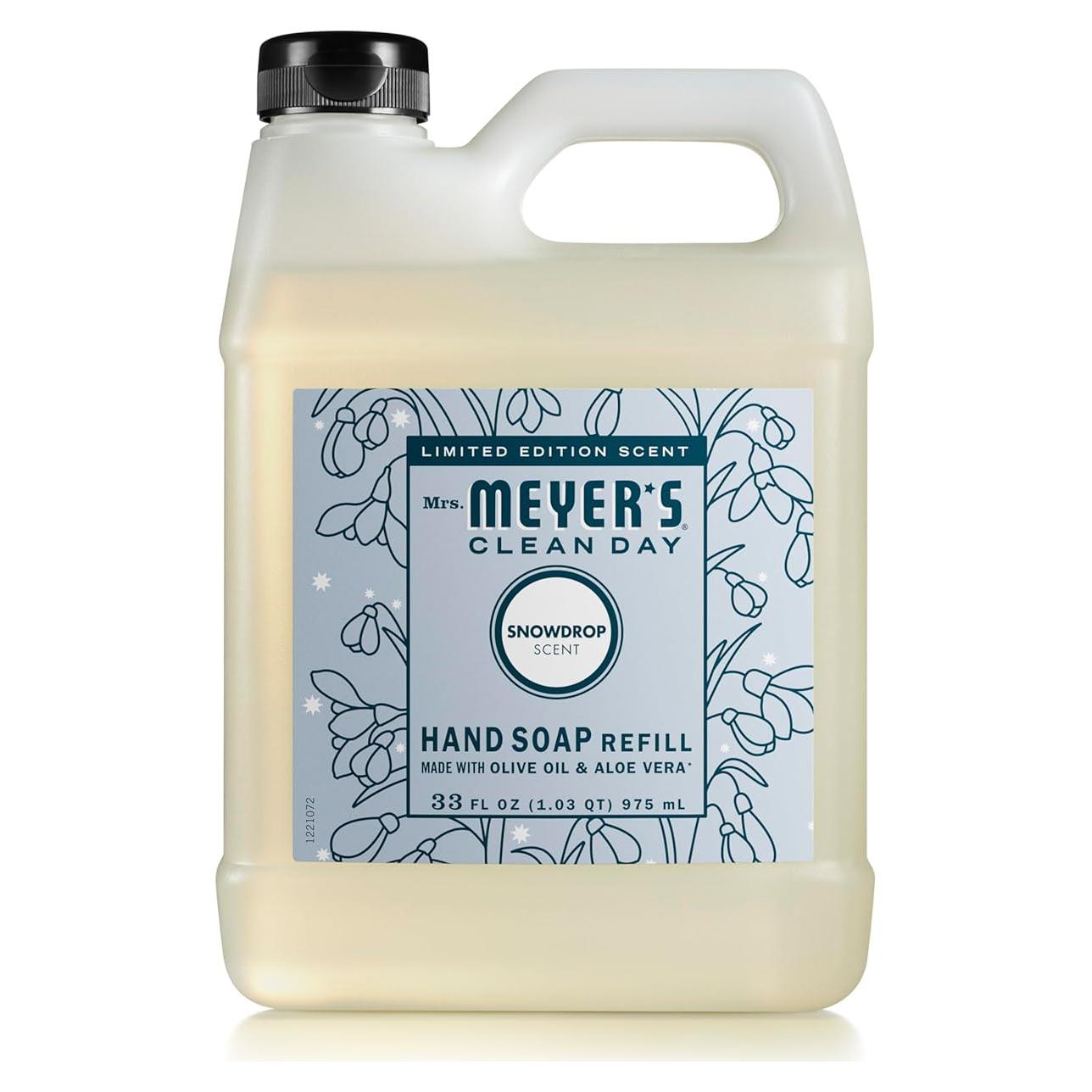 Recarga Jabón Líquido para Manos Mrs. Meyer's Copo de Nieve 980ml