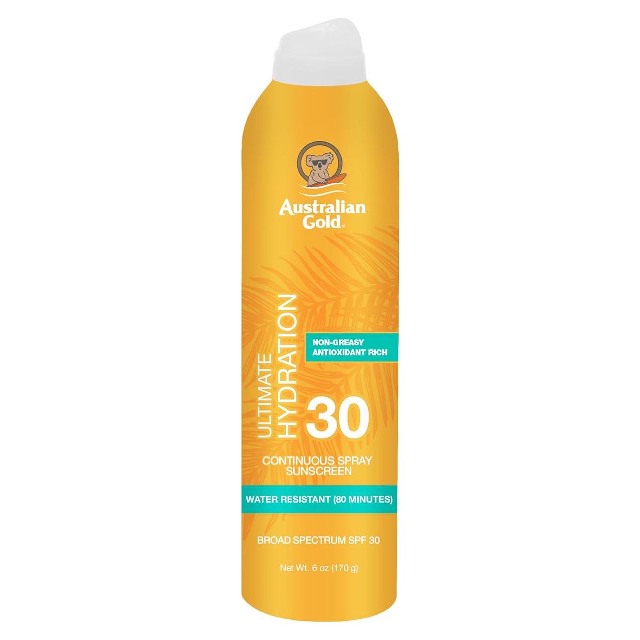Protector Solar en Spray Australian Gold SPF 30 170g Resistente al Agua