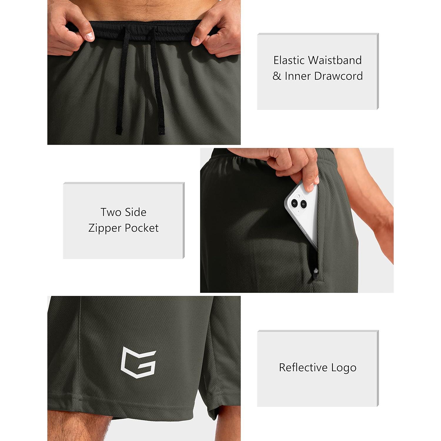 Pantalones Cortos de Baloncesto G Gradual Hombre 28 cm Secado Rápido