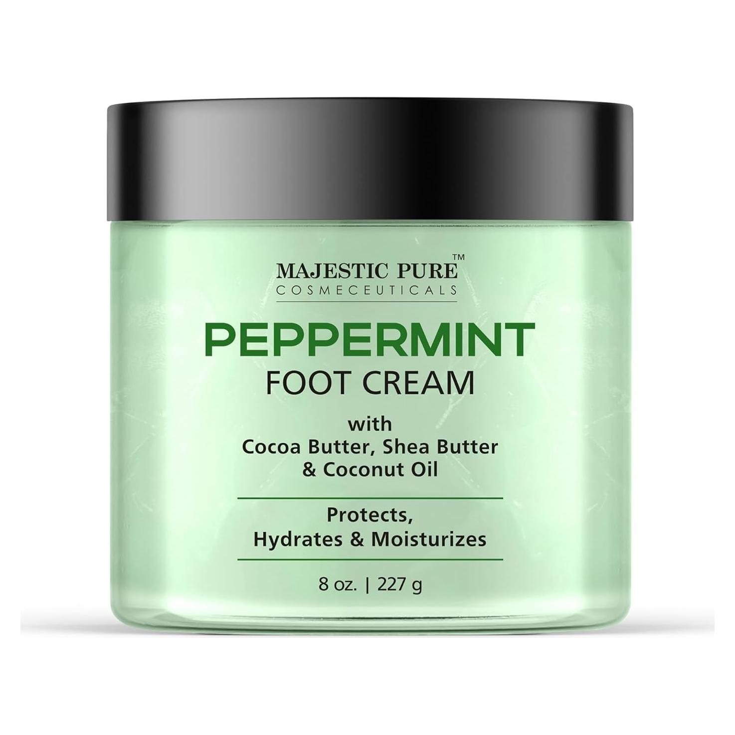 Crema para Pies Calentadora Majestic Pure 226.8 g - Menta