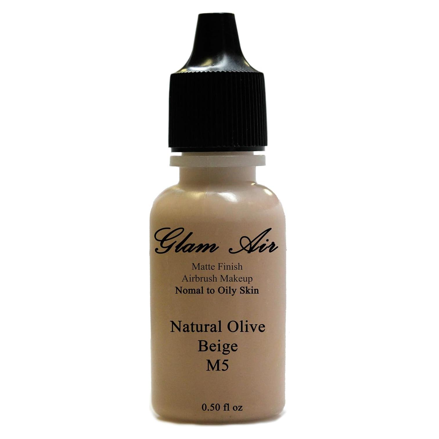 Maquillaje Airbrush Glam Air M5 Beige Oliva 14g Acabado Mate