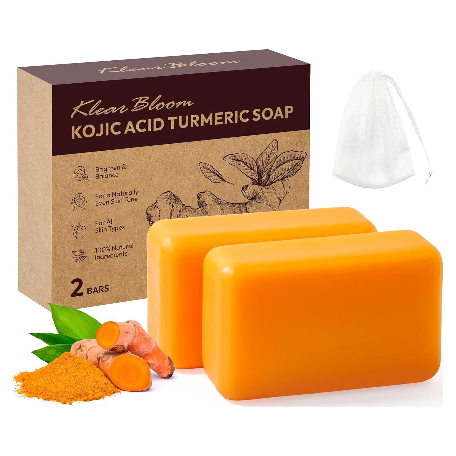 Jabón Aclarador KlearBloom con Ácido Kójico y Cúrcuma 210g