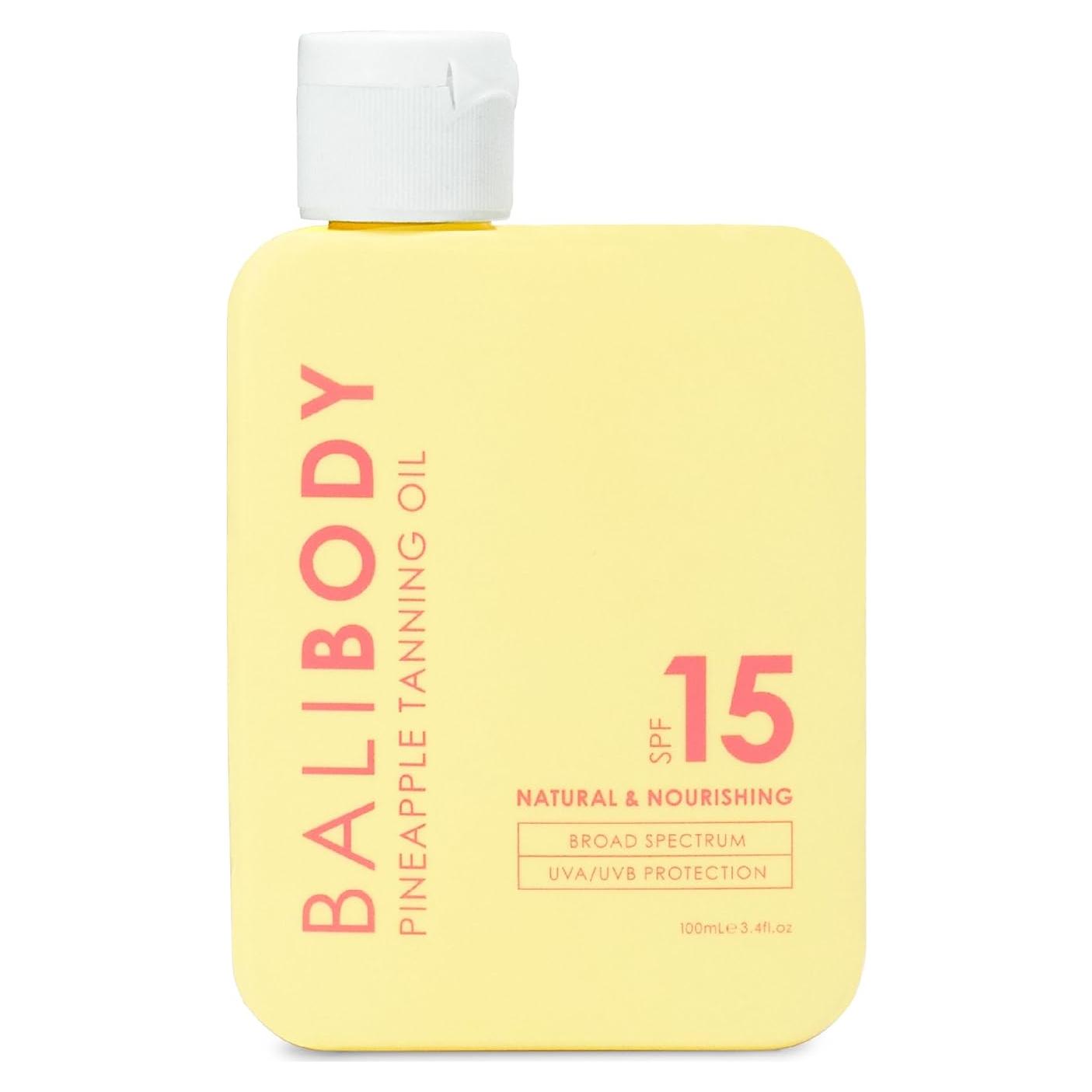 Aceite Bronceador Bali Body - SPF 15, 100 ml, Vegano