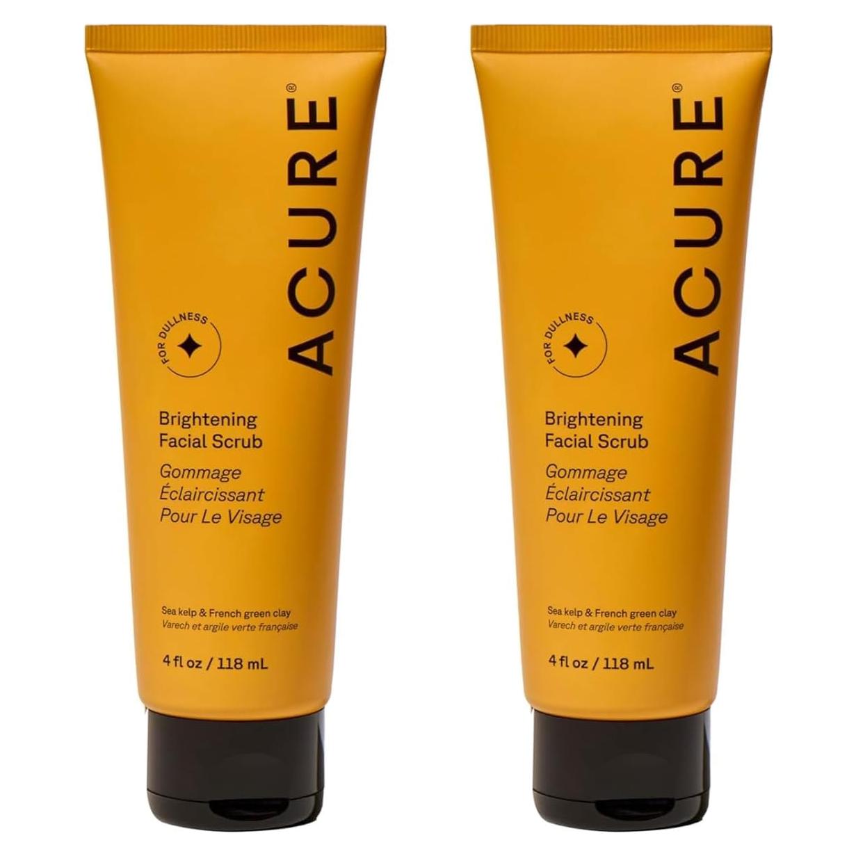 Exfoliante Facial Acure Brightening 118 ml - Paquete de 2