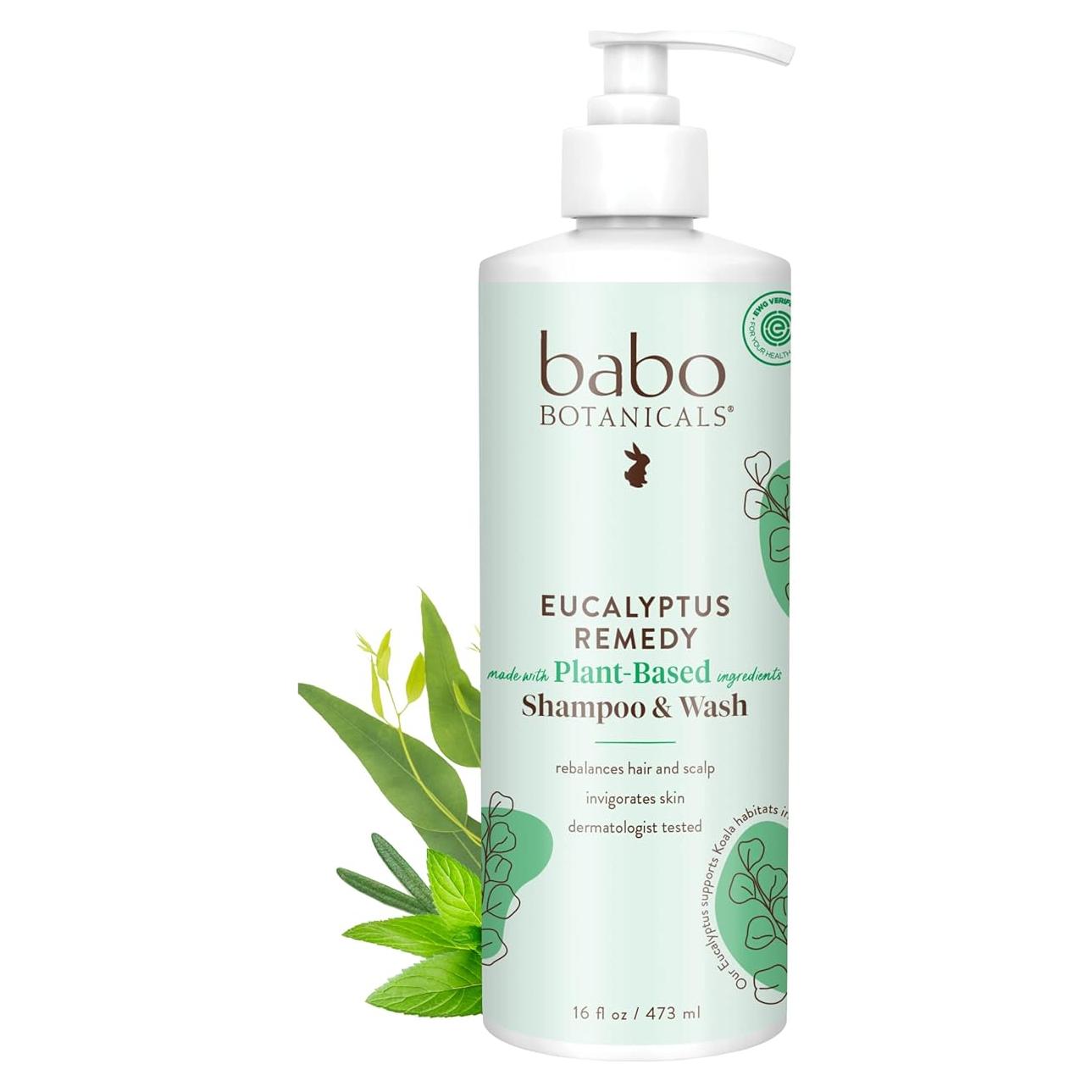 Champú y Lavado Eucalipto Babo Botanicals 450g - Vegano