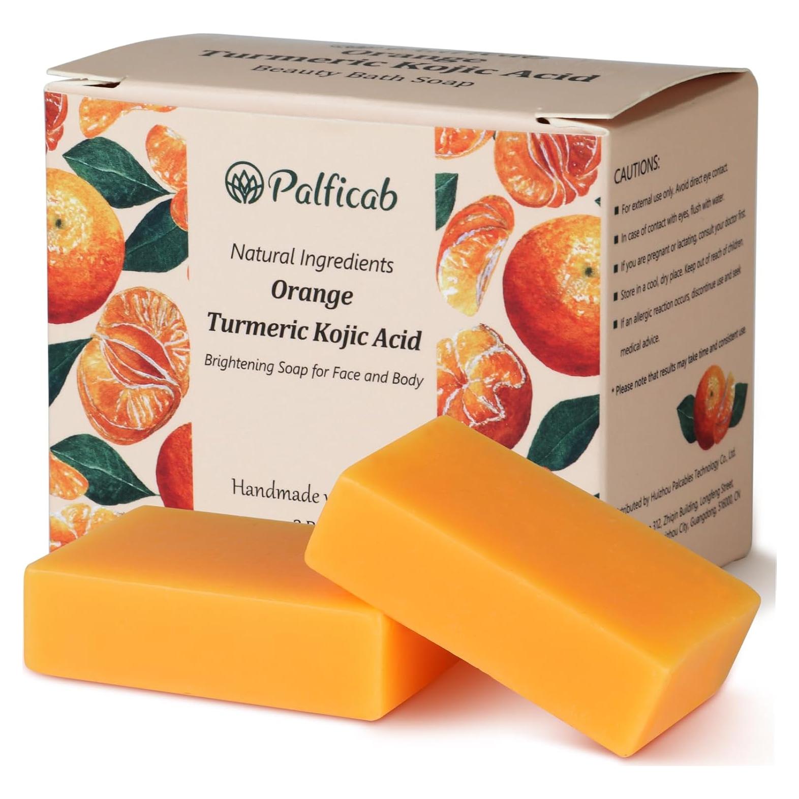 Jabón de Ácido Kójico y Cúrcuma PALFICAB - 2 Barras 28g