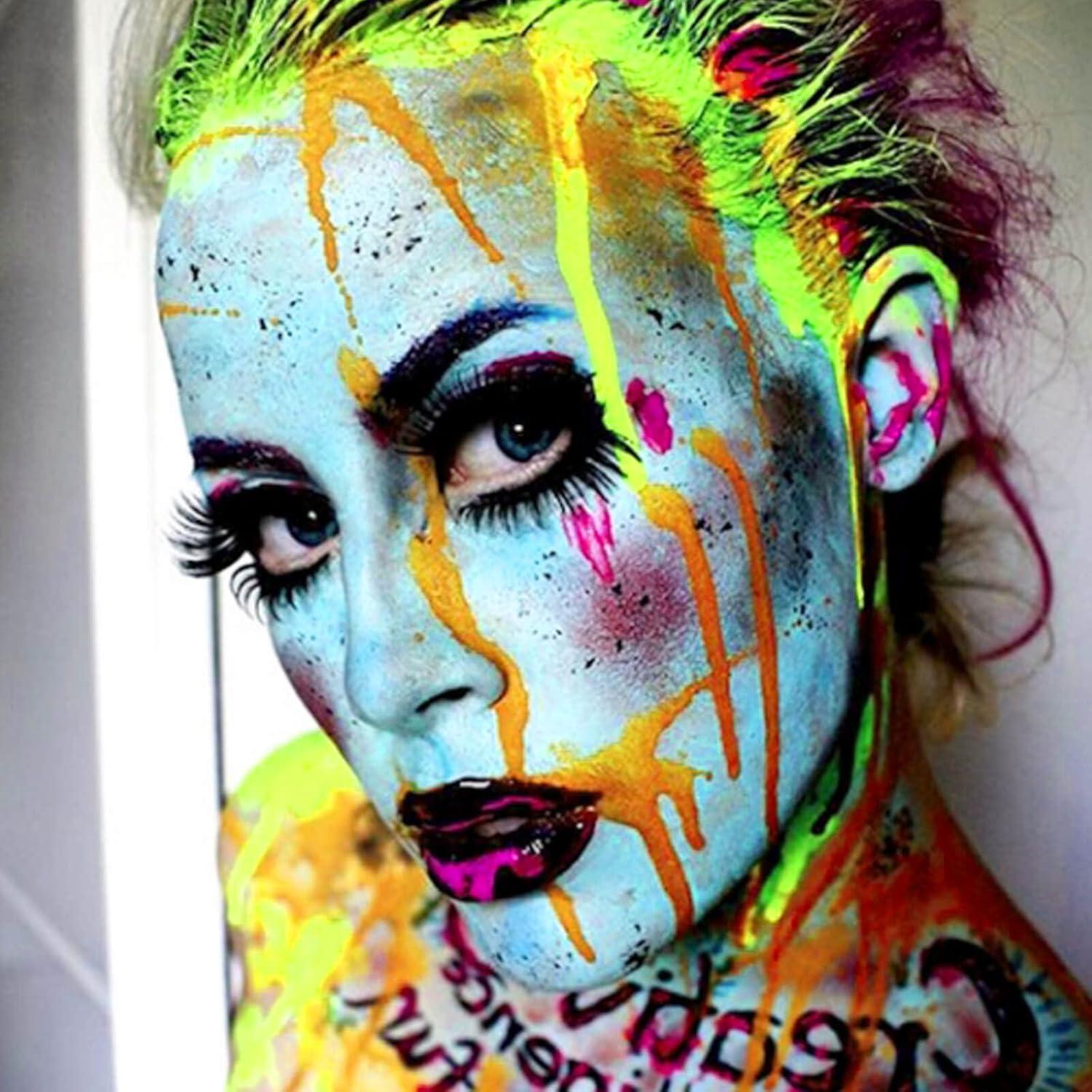 Pintura Facial Azul Claro MEICOLY 67.1g para Halloween