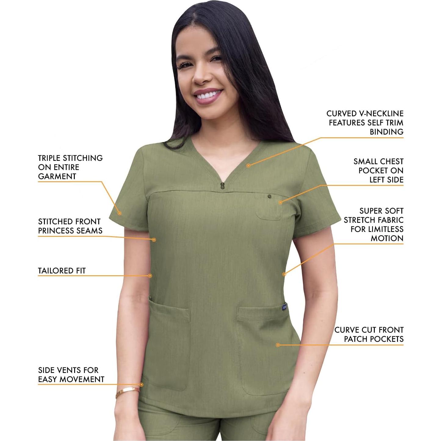 Conjunto de Scrubs Adar Pro Movement para Mujeres - Top y Pantalones