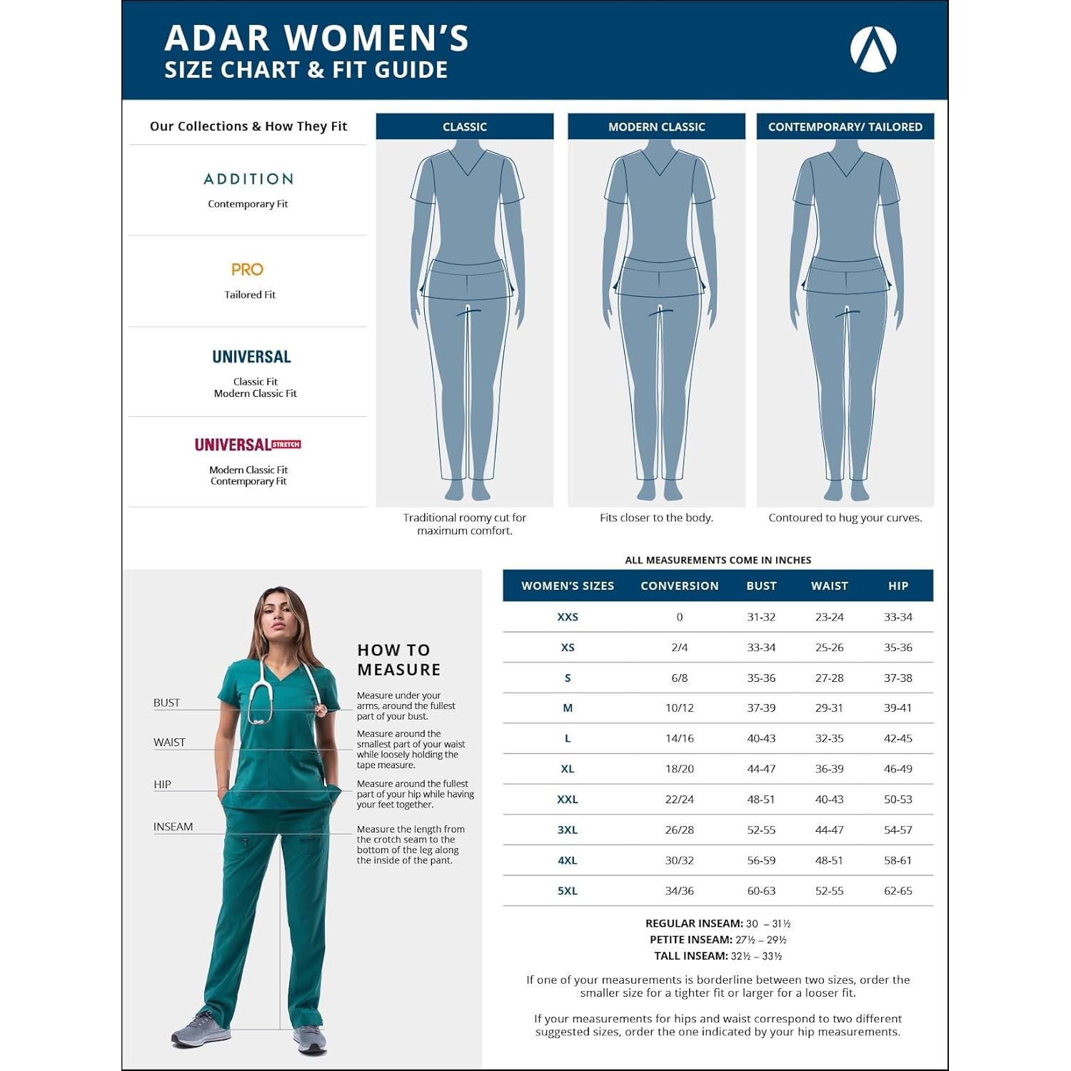 Conjunto de Scrubs Adar Pro Movement para Mujeres - Top y Pantalones