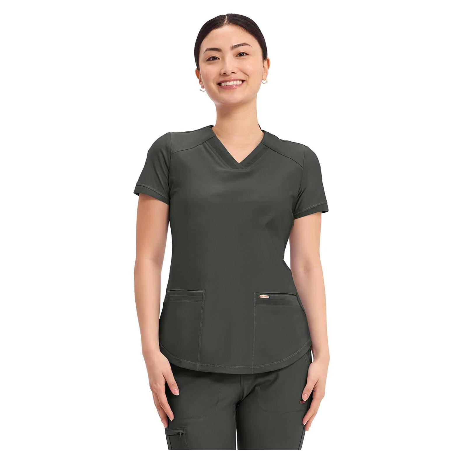 Top de Scrub de Cuello en V Cherokee CK840 para Mujeres - 66 cm