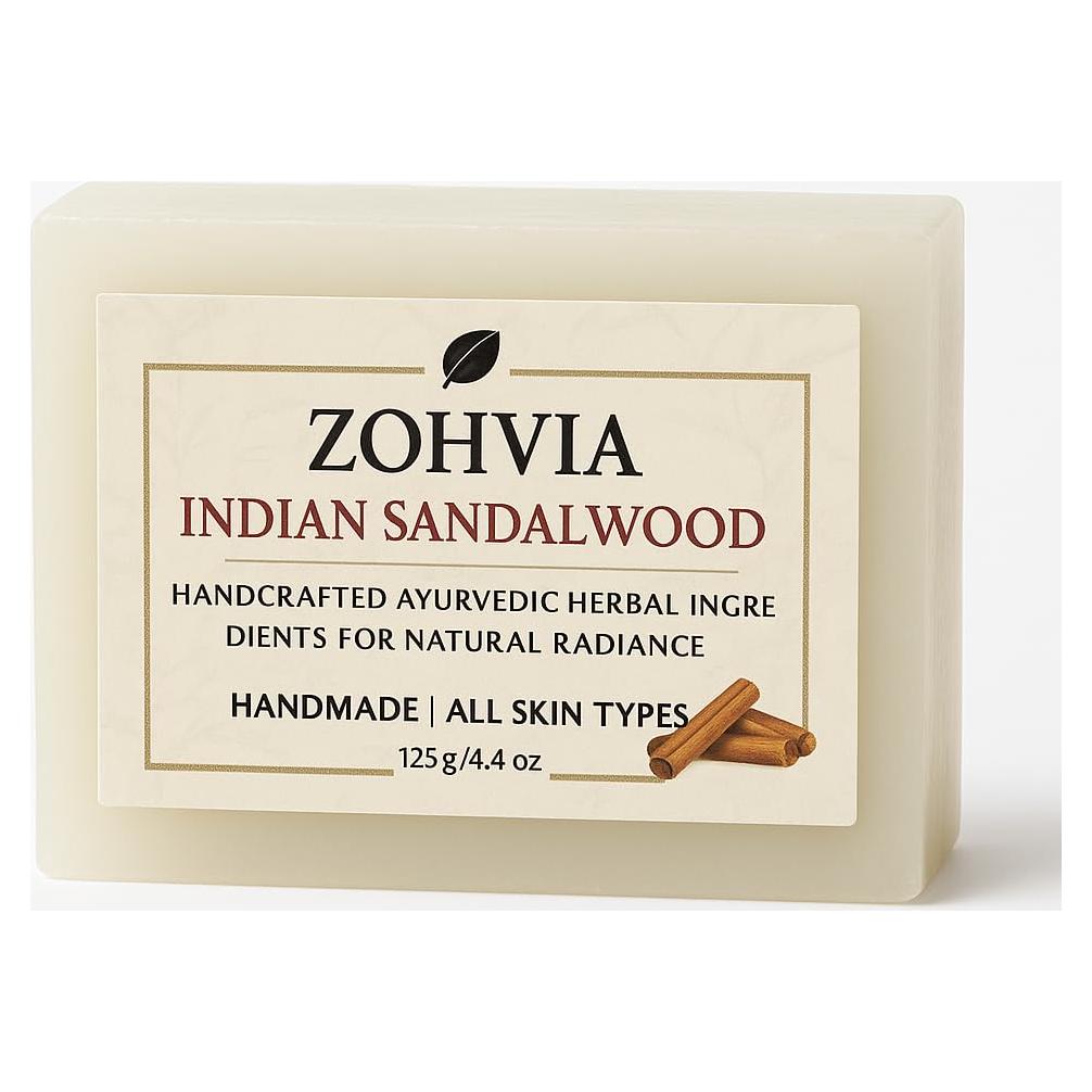 Jabón Natural Ayurvédico Zohvia de Sándalo 125g - Limpiador Facial