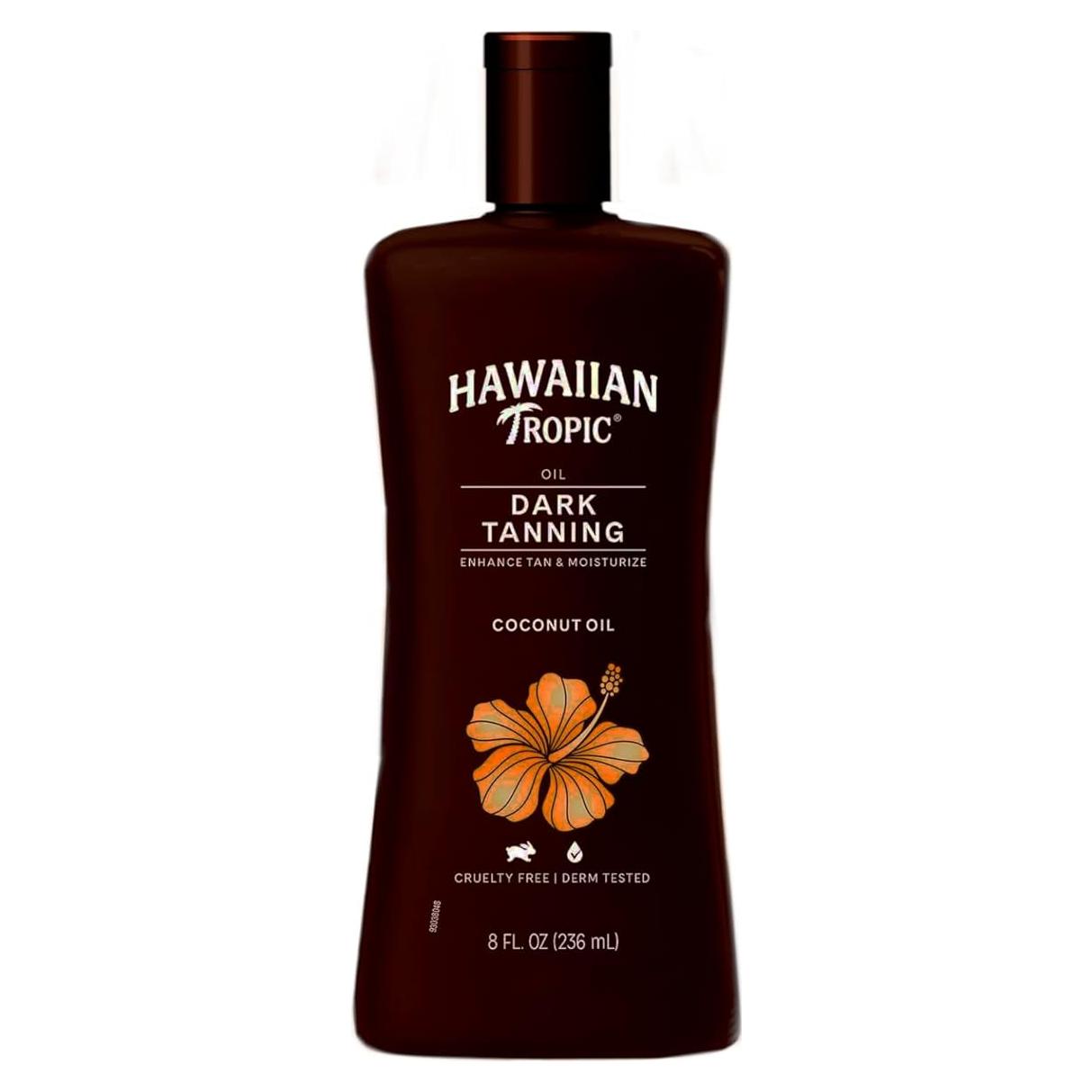Aceite Bronceador Oscuro Hawaiian Tropic 8 oz x 2