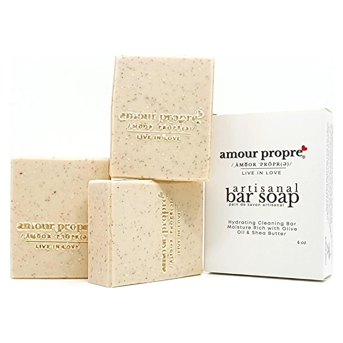 Jabón Artesanal Exfoliante de Leche de Coco y Nuez - 3 Unidades