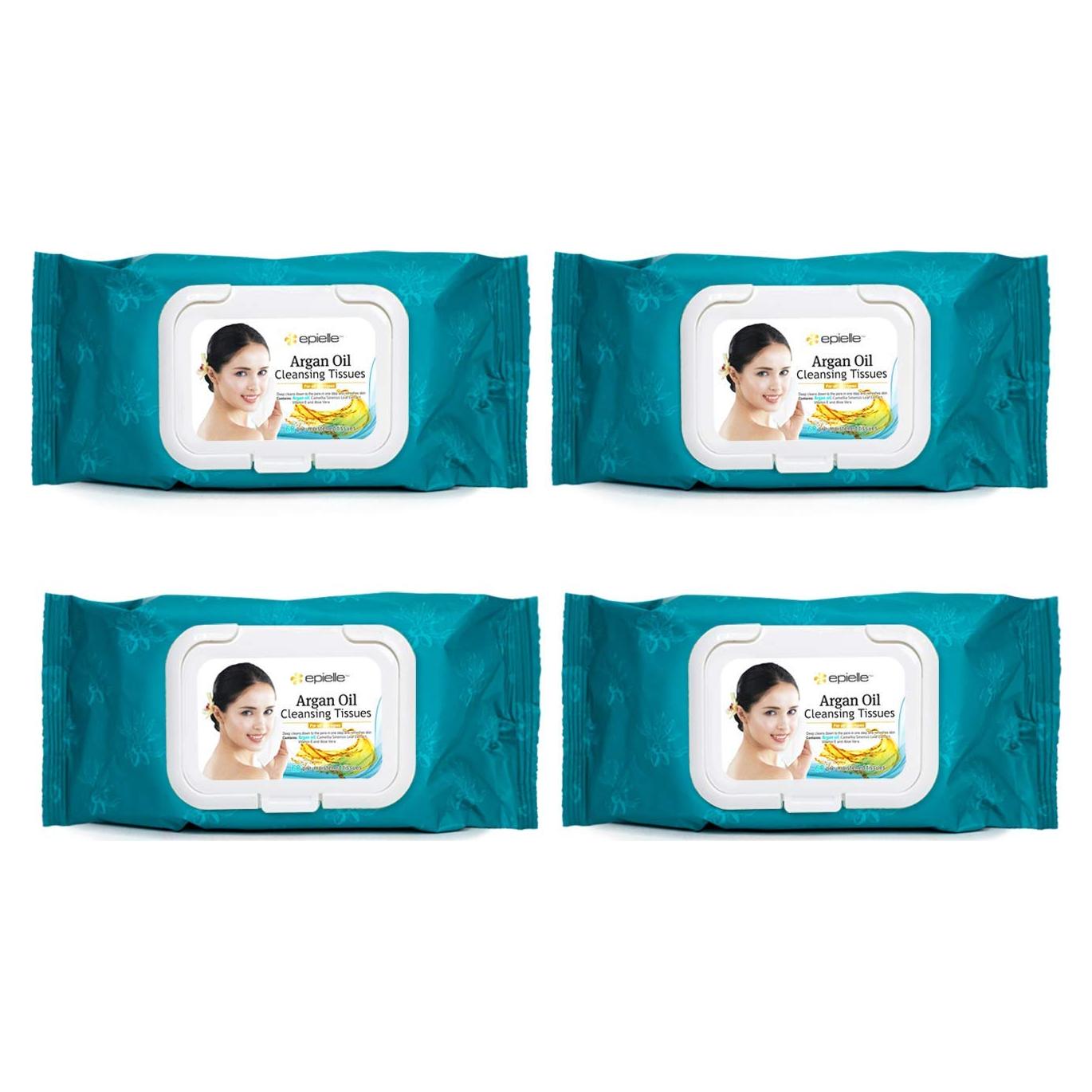 Toallitas Desmaquillantes Epielle con Aceite de Argán - 240 Hojas