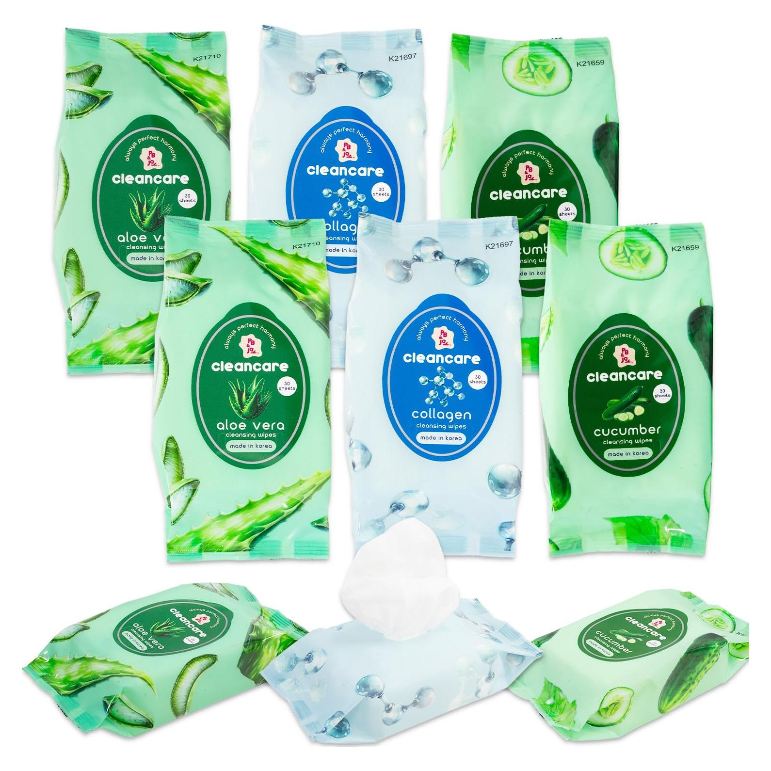 Toallitas Desmaquillantes Coreanas Variadas 180 Unidades