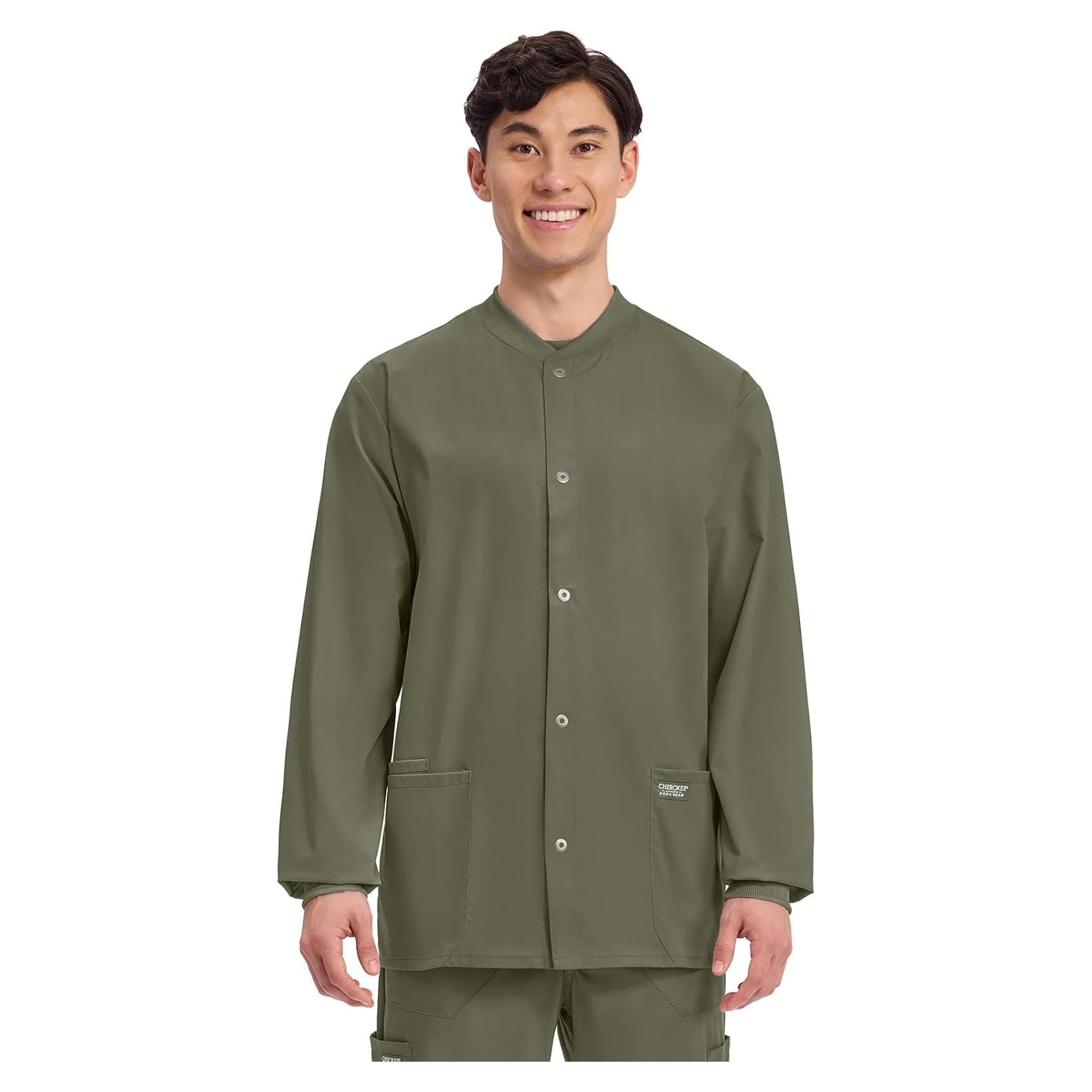 Chaqueta de Scrubs para Hombre Cherokee WW360 Oliva 2XL