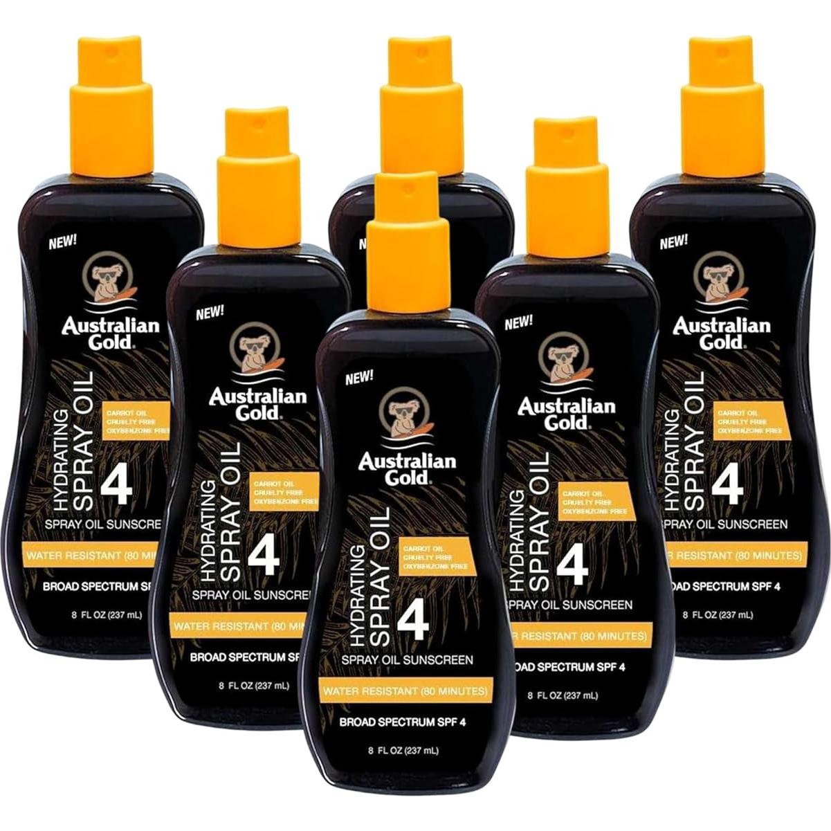 Aceite Bronceador Australian Gold SPF 04 6 Piezas 235ml