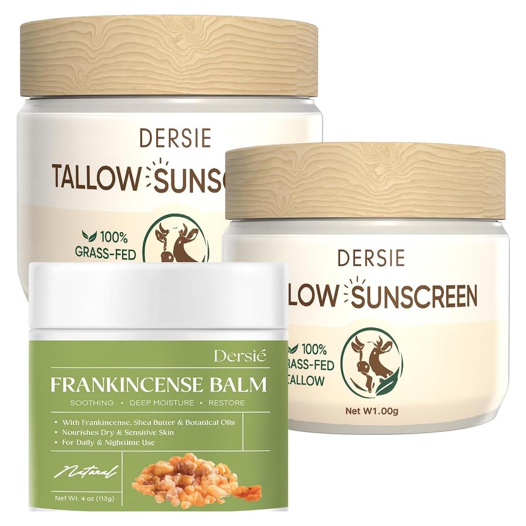 Paquete de Cuidado Natural Dersie: Protector Solar y Balsamo