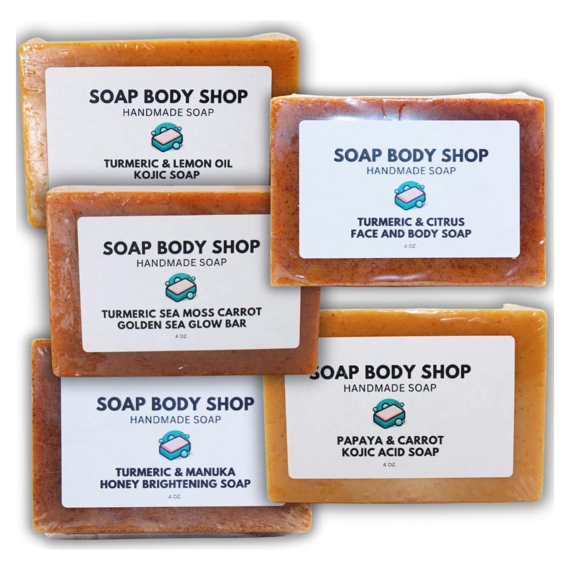 Paquete de Jabón Iluminador de Cúrcuma - 5 Piezas 567g
