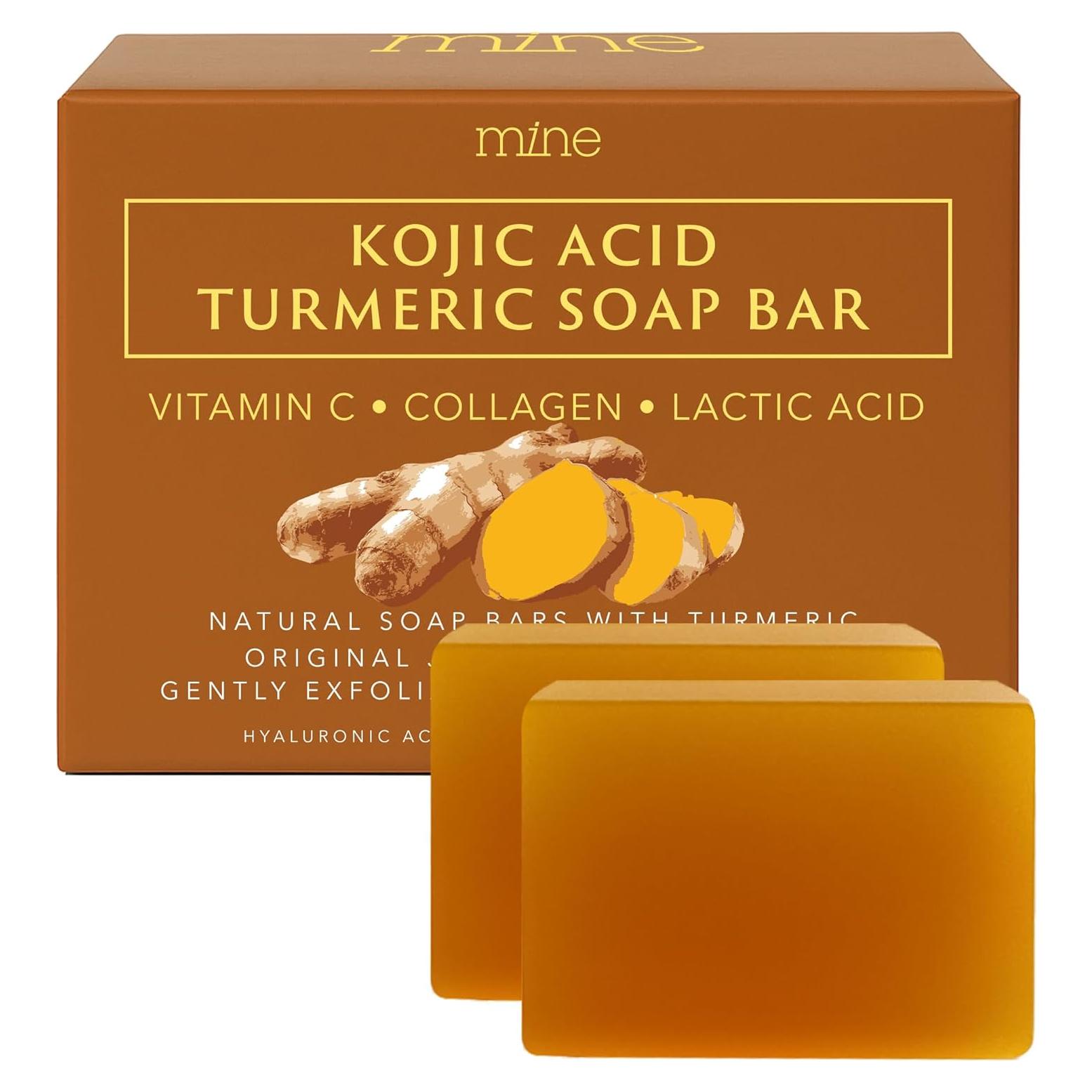 Jabón Natural de Cúrcuma y Ácido Kójico Mine - 200g