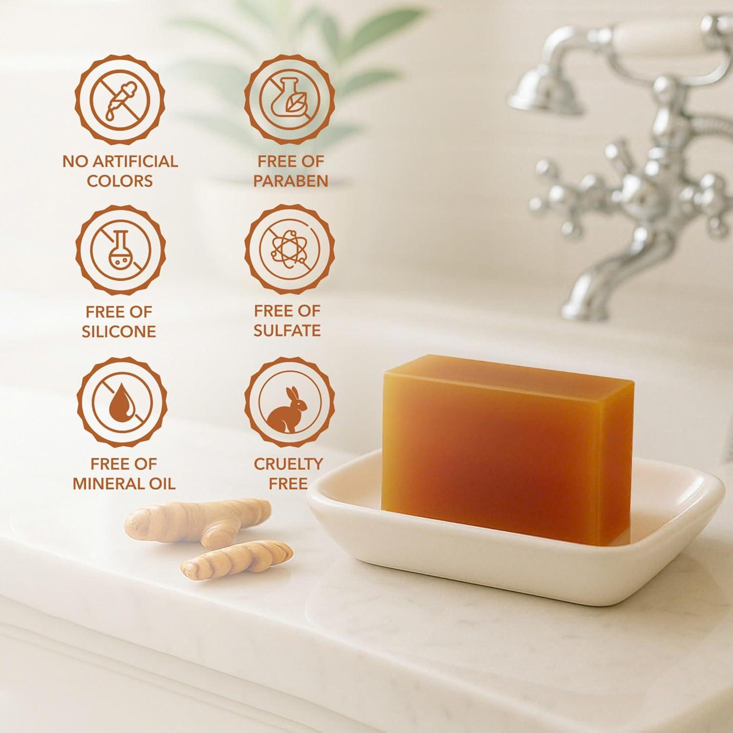 Jabón Natural de Cúrcuma y Ácido Kójico Mine - 200g