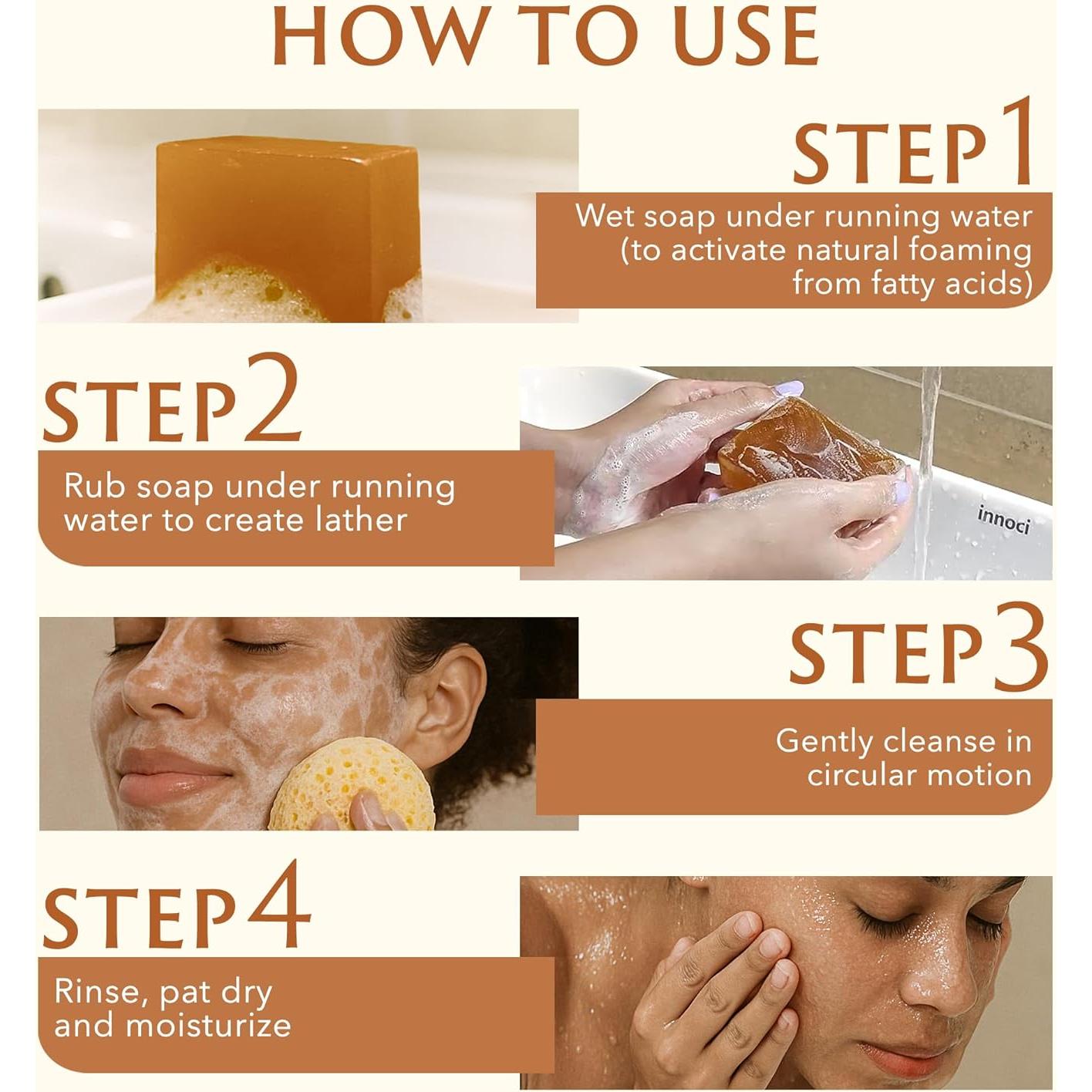 Jabón Natural de Cúrcuma y Ácido Kójico Mine - 200g