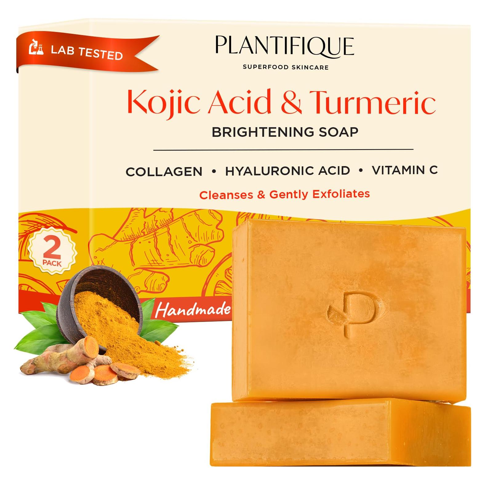 Jabón de Ácido Kojico Plantifique 160g - 2 Barras para Piel Uniforme