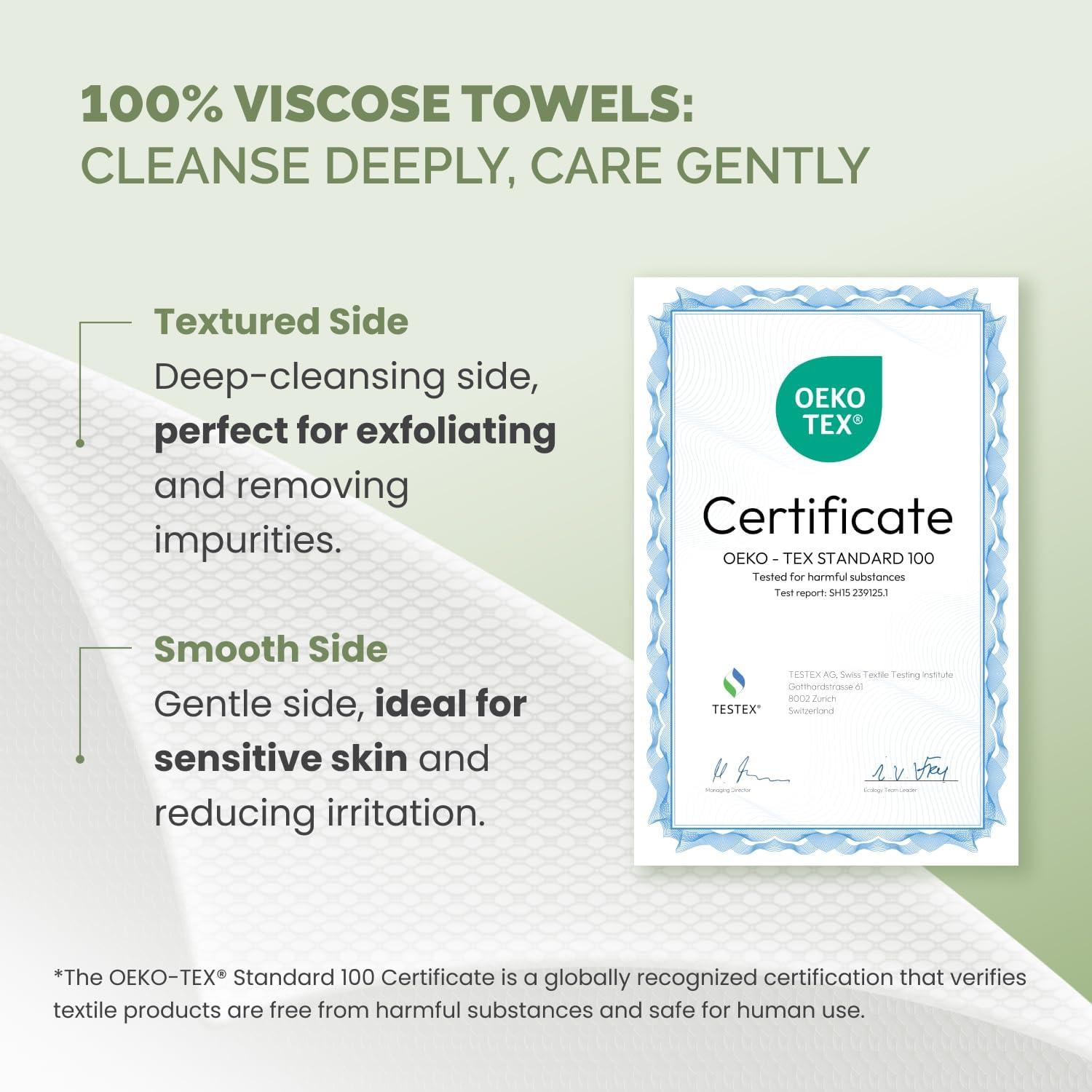 Toallas Desechables Faciales PLANTIFIQUE 50 Unidades 100% Viscosa